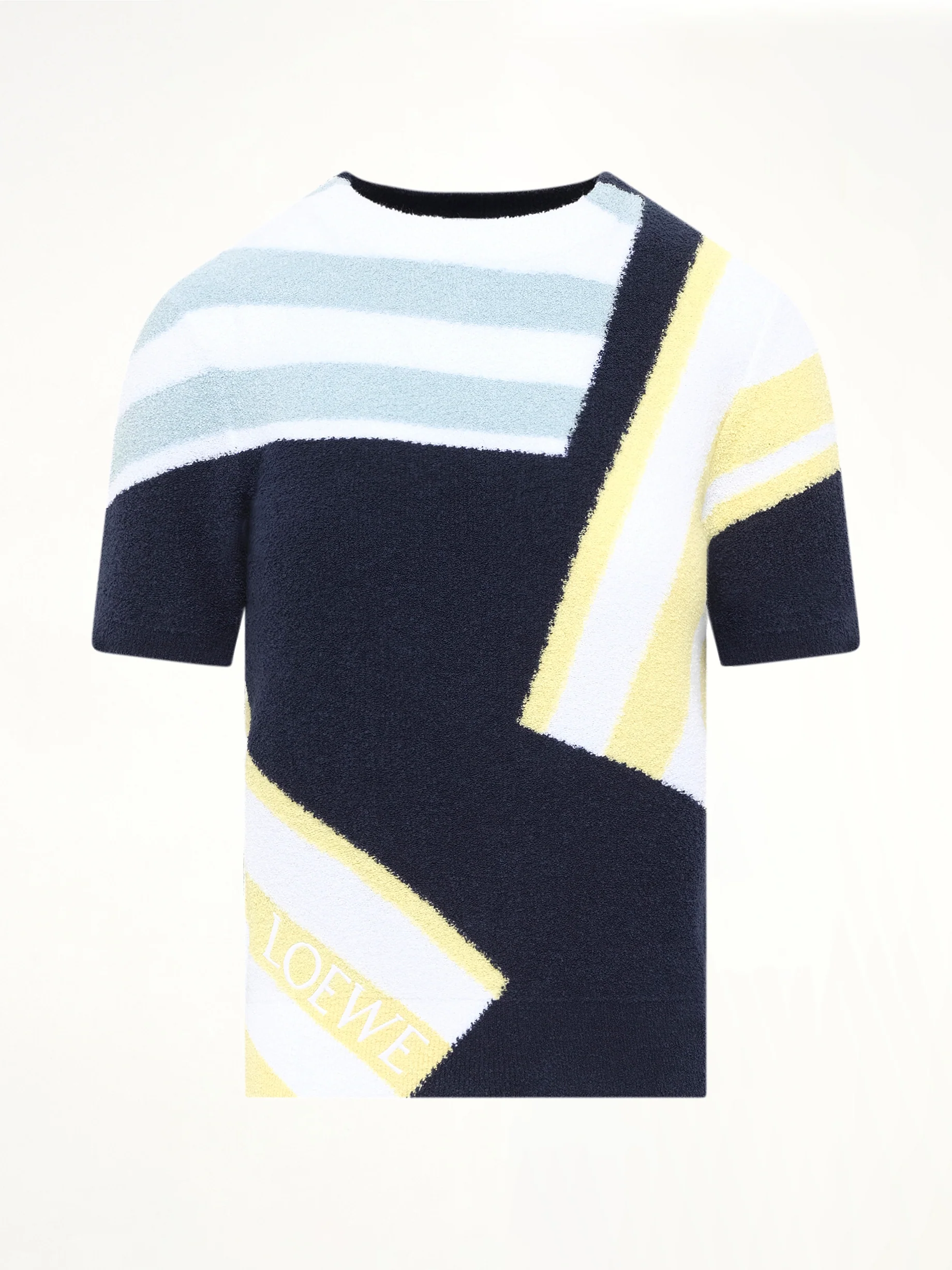 Short Sleeve Sweater in Blue/Multicolor - Image 2