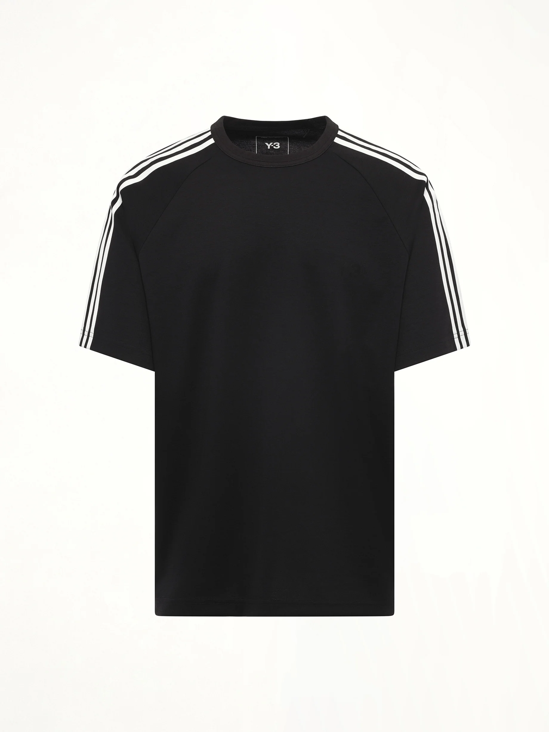 Short Sleeve T-Shirt 3-Stripes in Black - Image 2