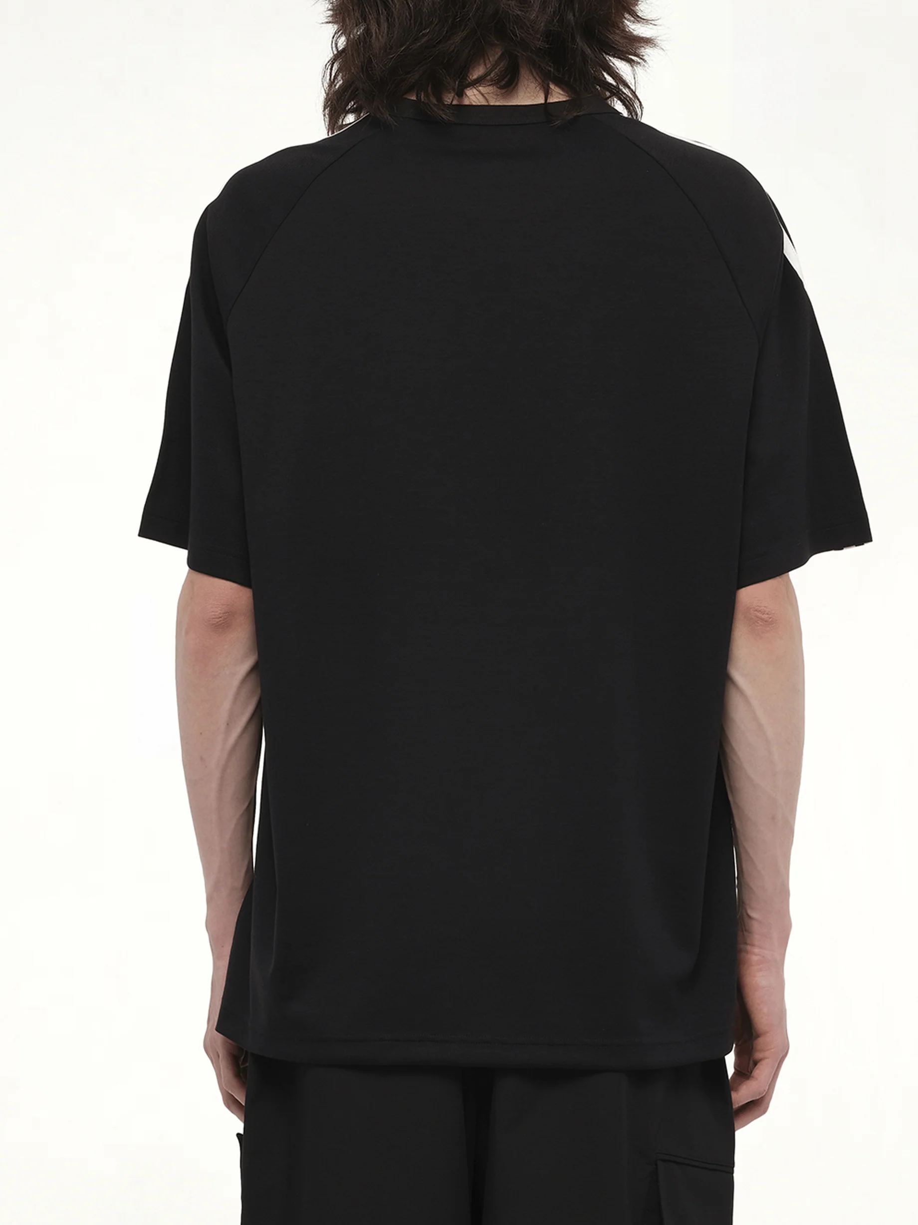Short Sleeve T-Shirt 3-Stripes in Black - Image 6