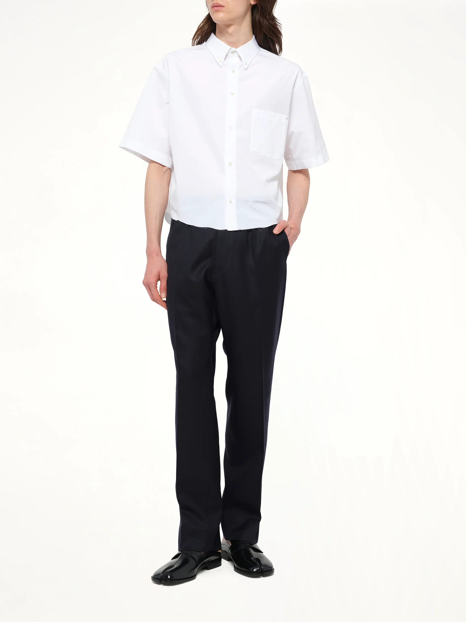 Short-sleeved Shirt in White - Image 4