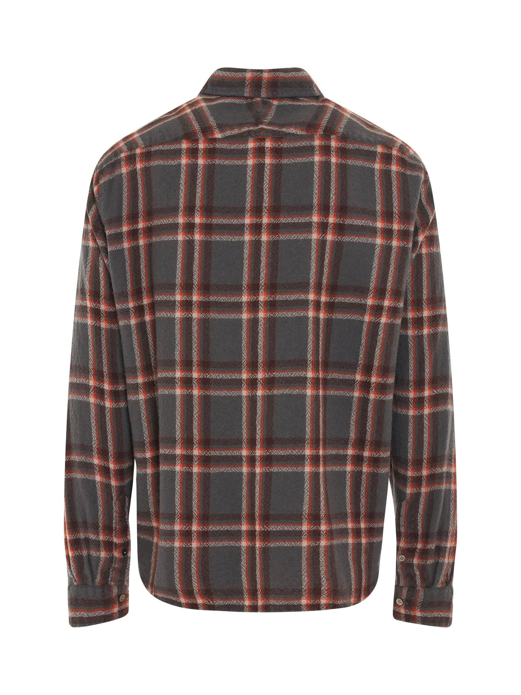 Shrunken Check Shirt in Charcoal - Image 4