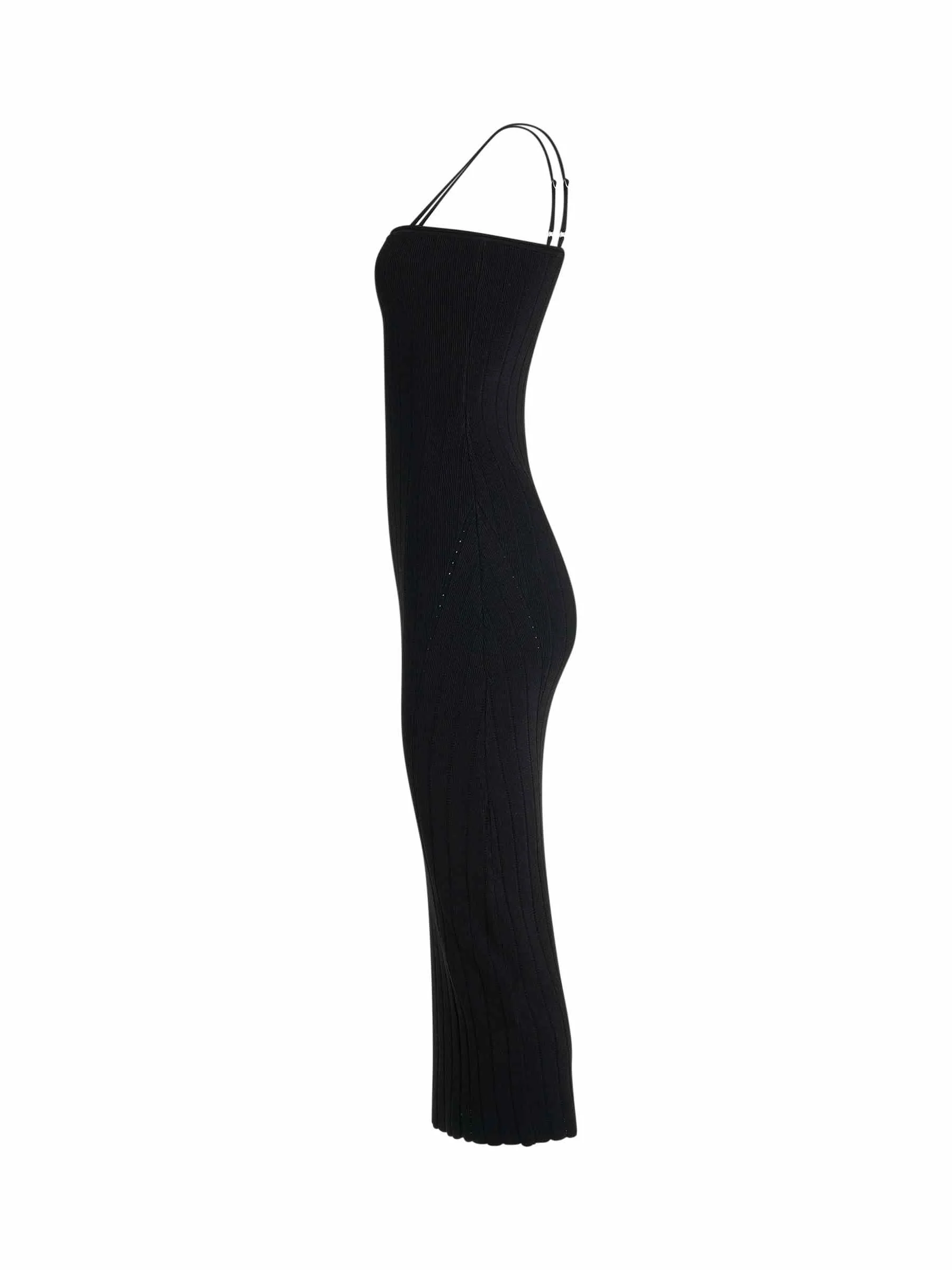 Sierra Bretelles Dress in Black - Image 3