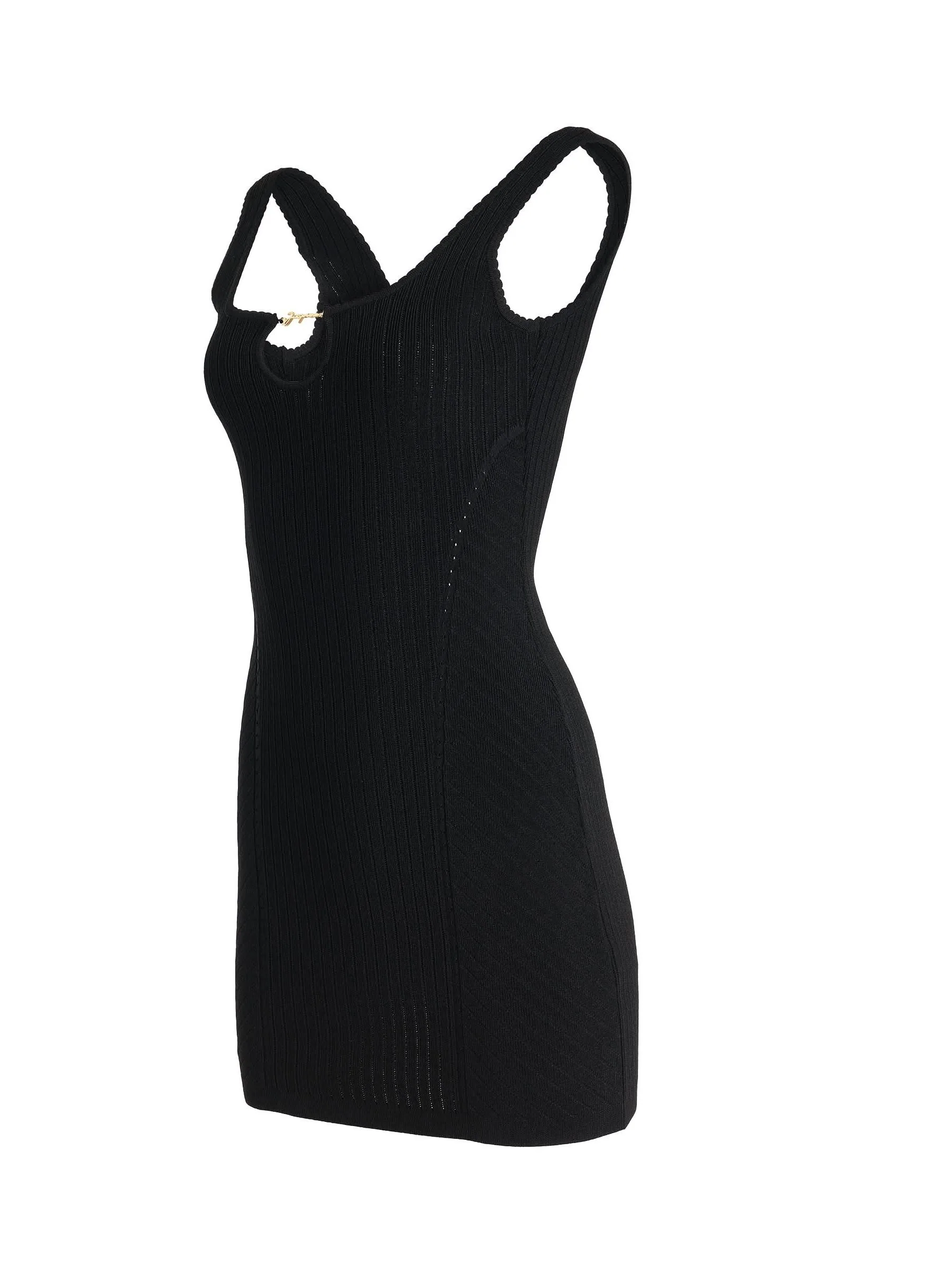 Sierra Lingerie Mini Dress in Black - Image 2