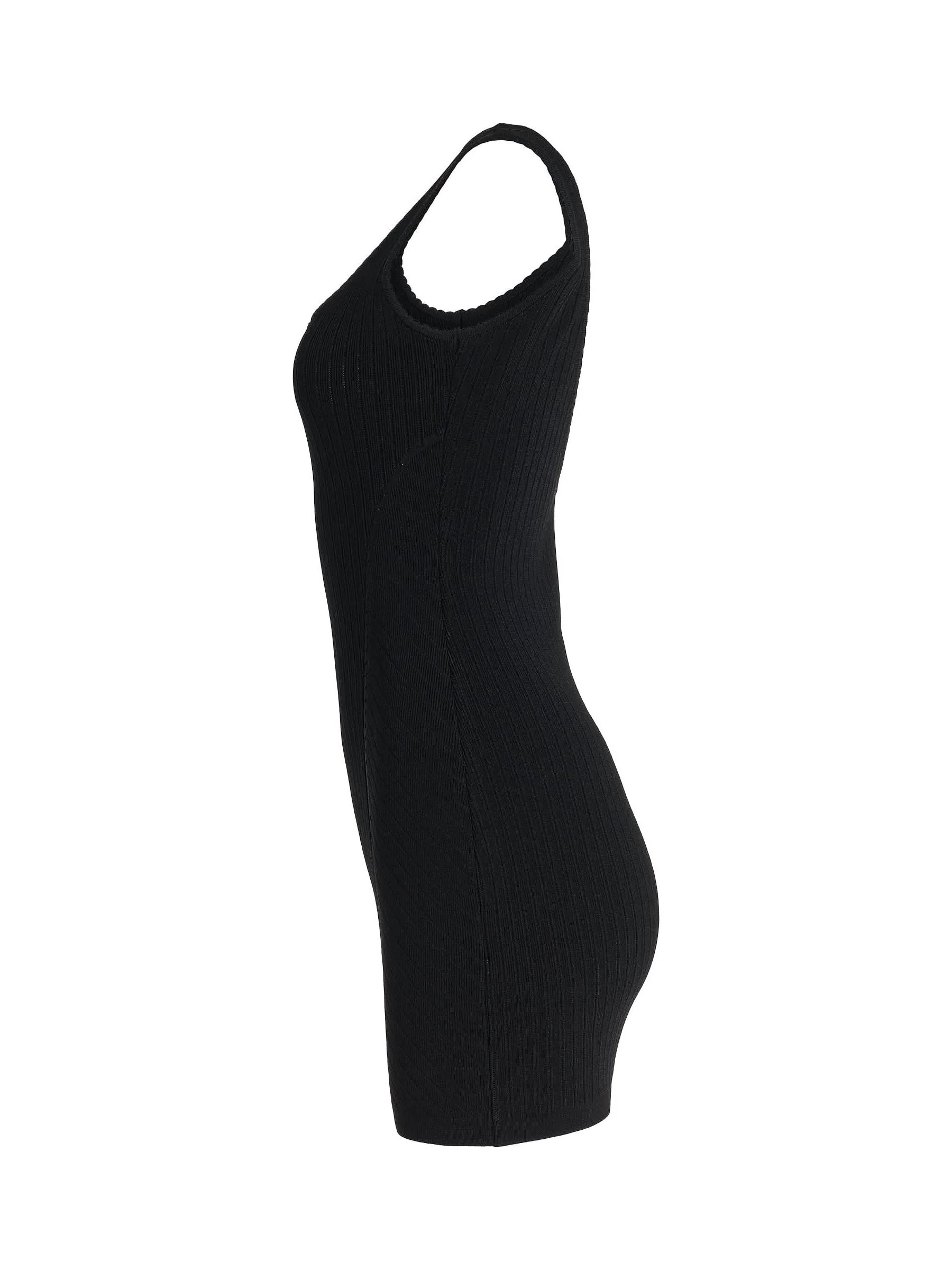 Sierra Lingerie Mini Dress in Black - Image 3