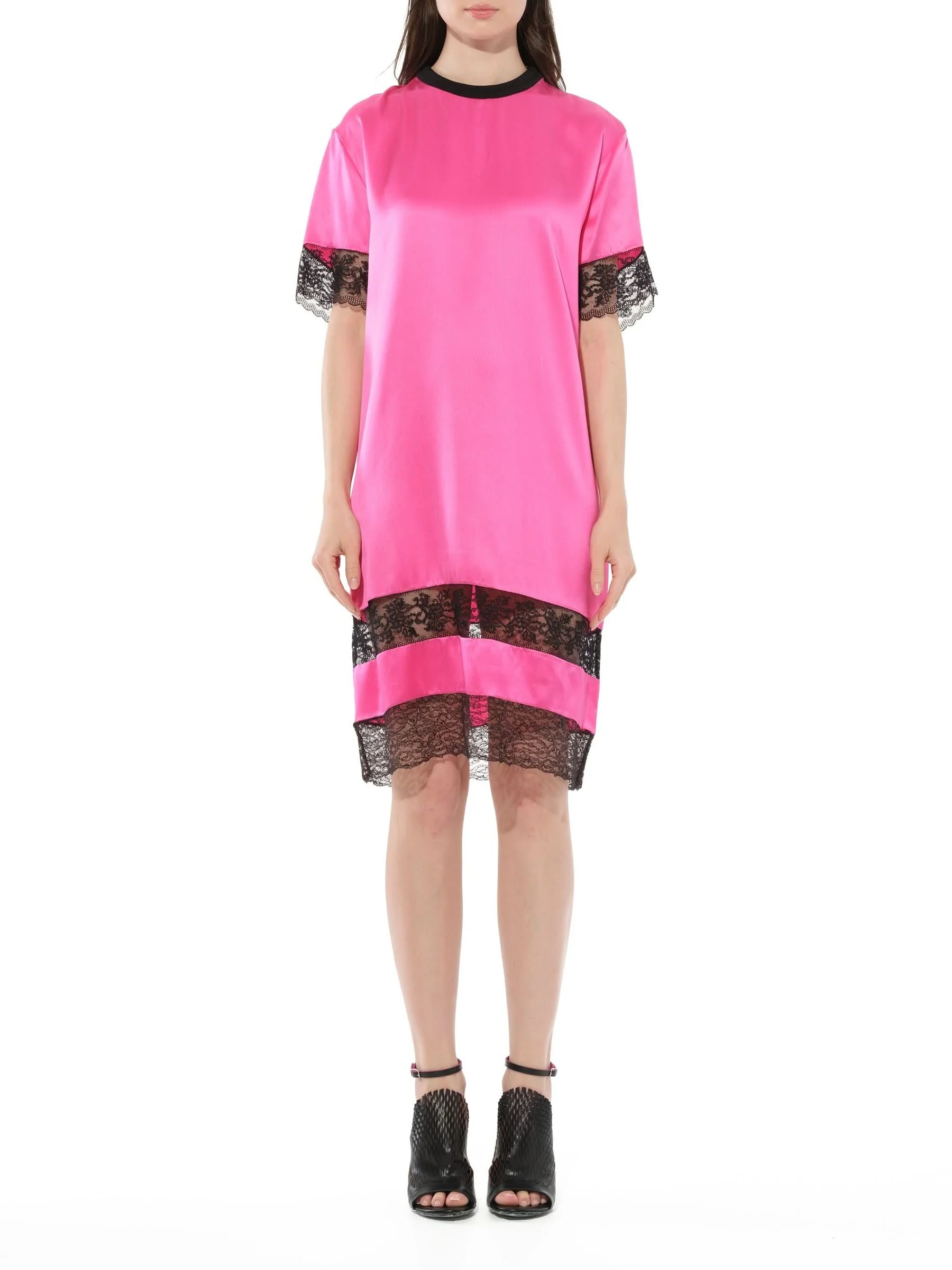 Silk Dress in Fushia - Image 4