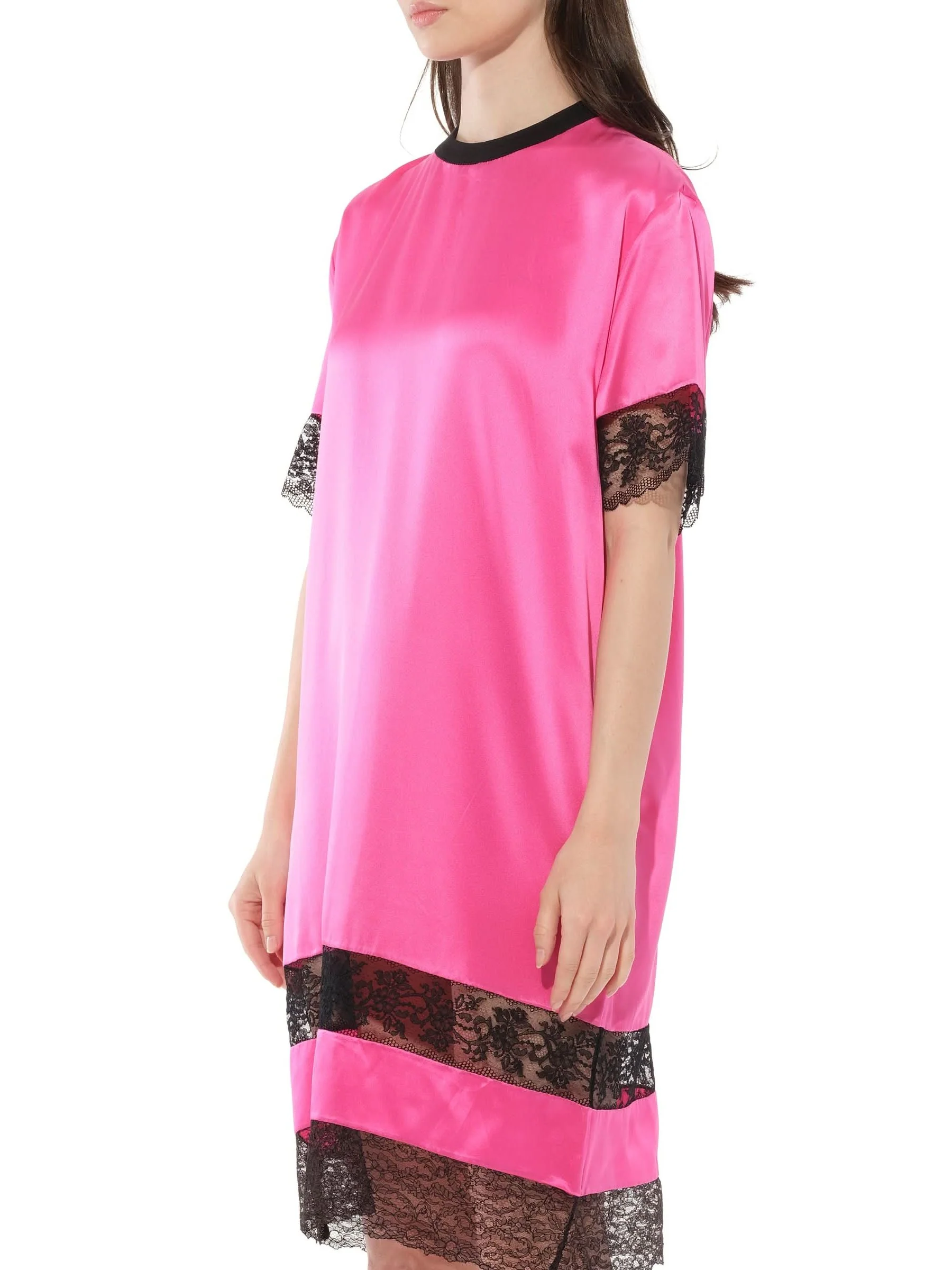 Silk Dress in Fushia - Image 5