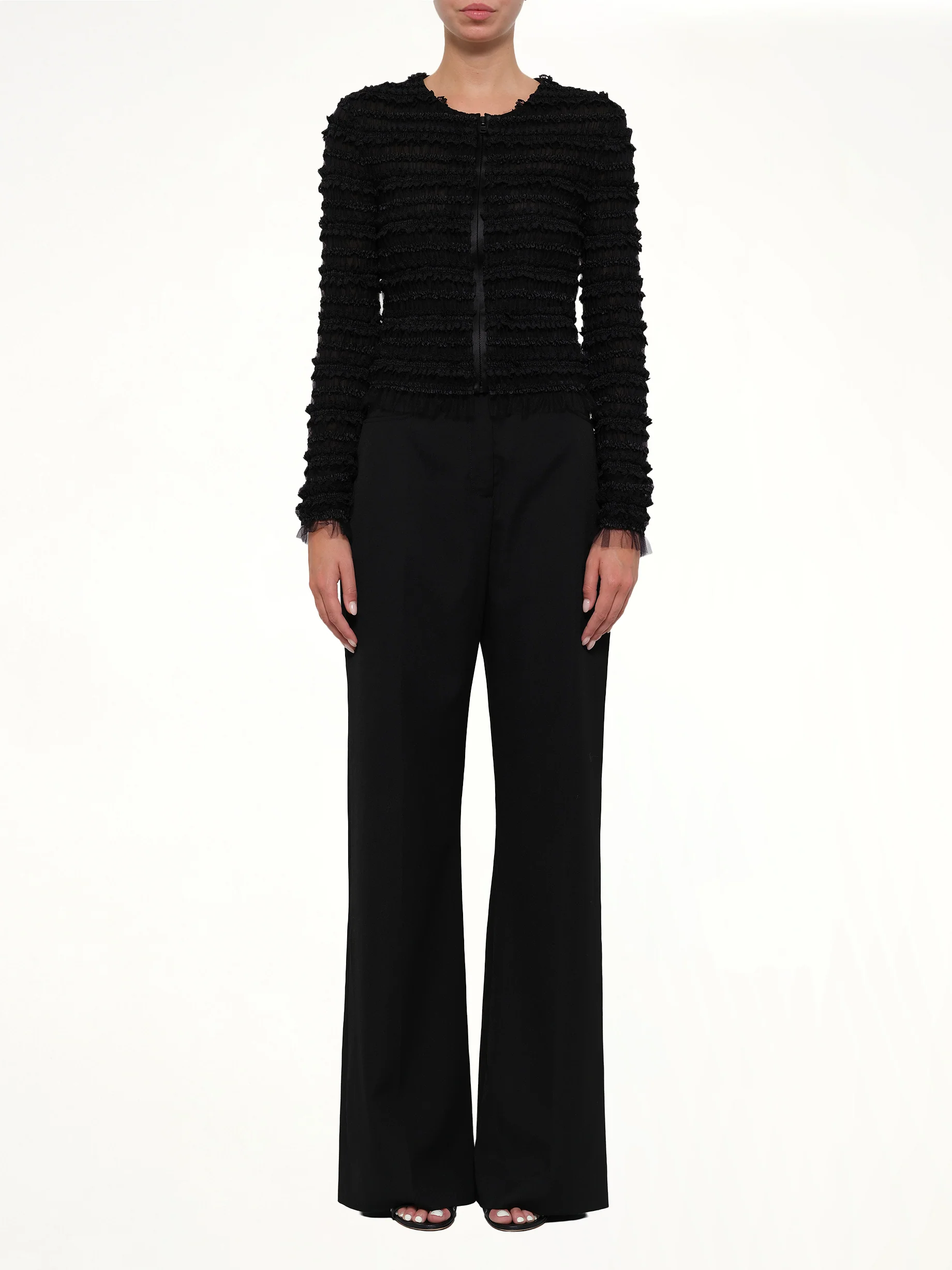 Silk Jacket in Black - Image 2