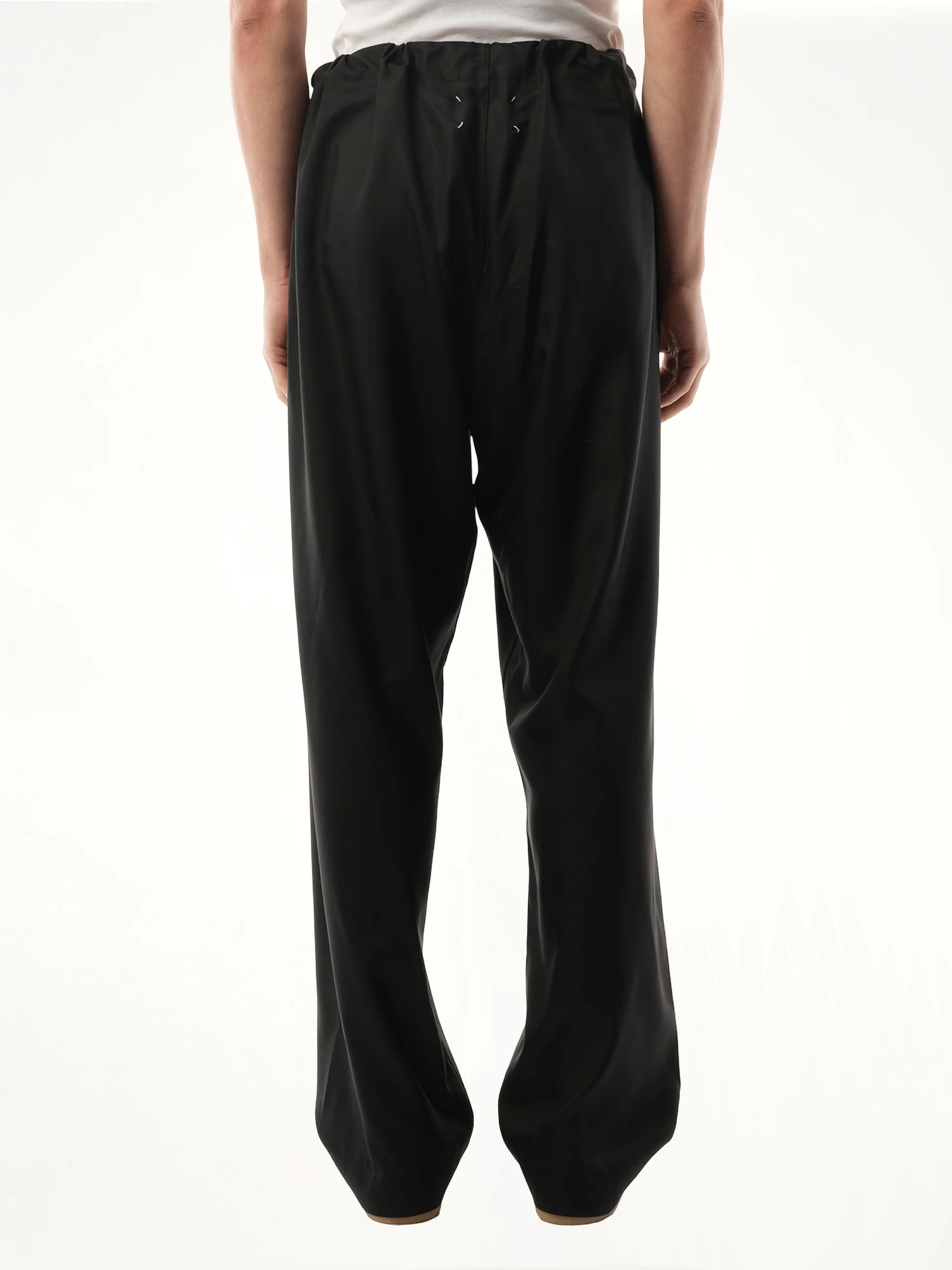 Silk Popeline Pants in Black - Image 6