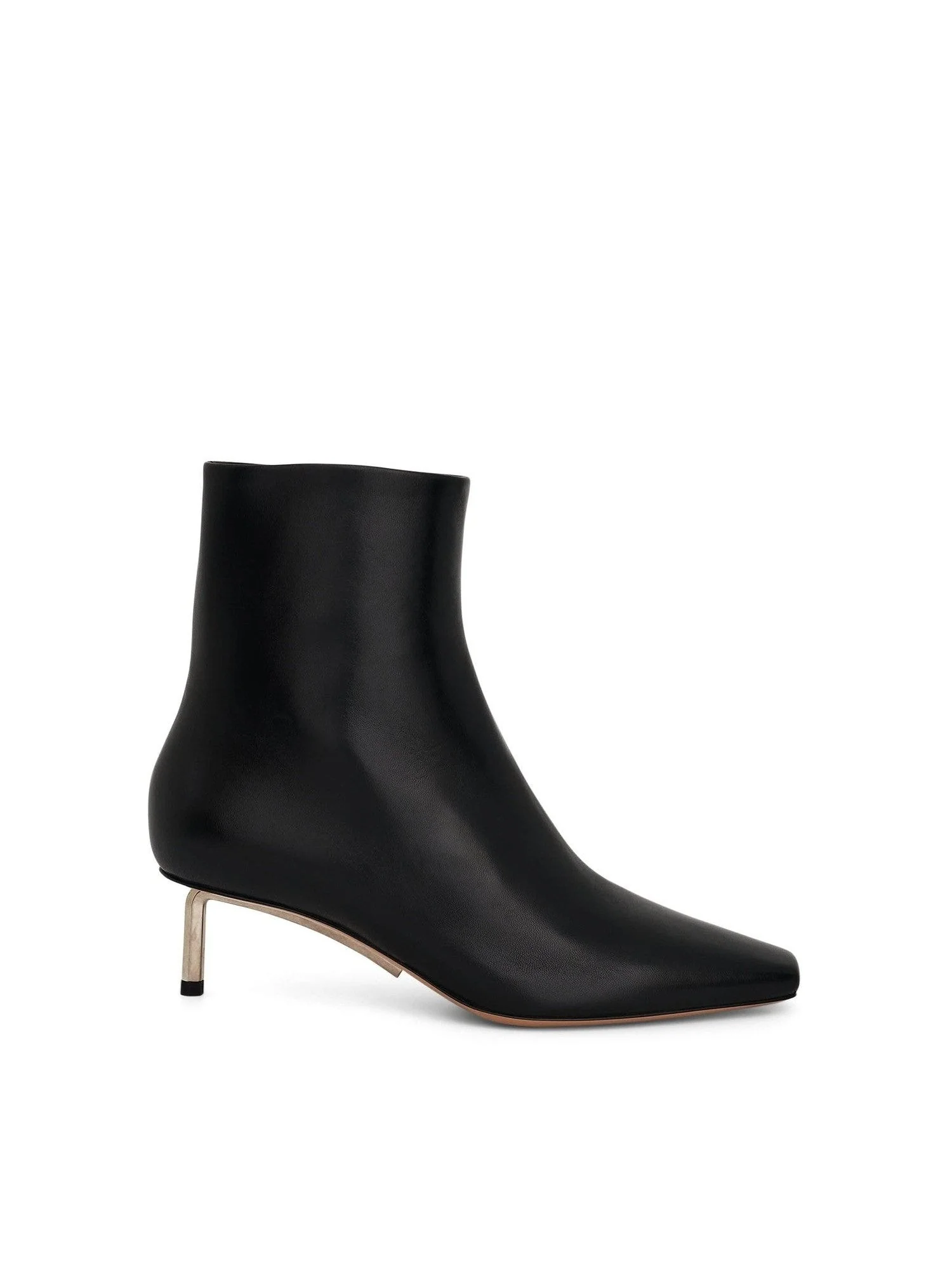 Silver Allen Ankle Boot in Black/Silver