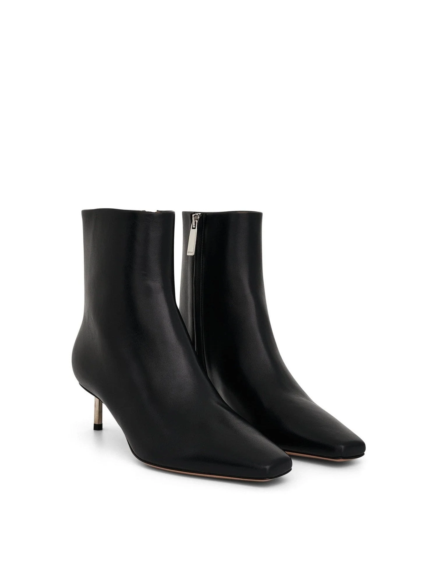 Silver Allen Ankle Boot in Black/Silver - Image 2