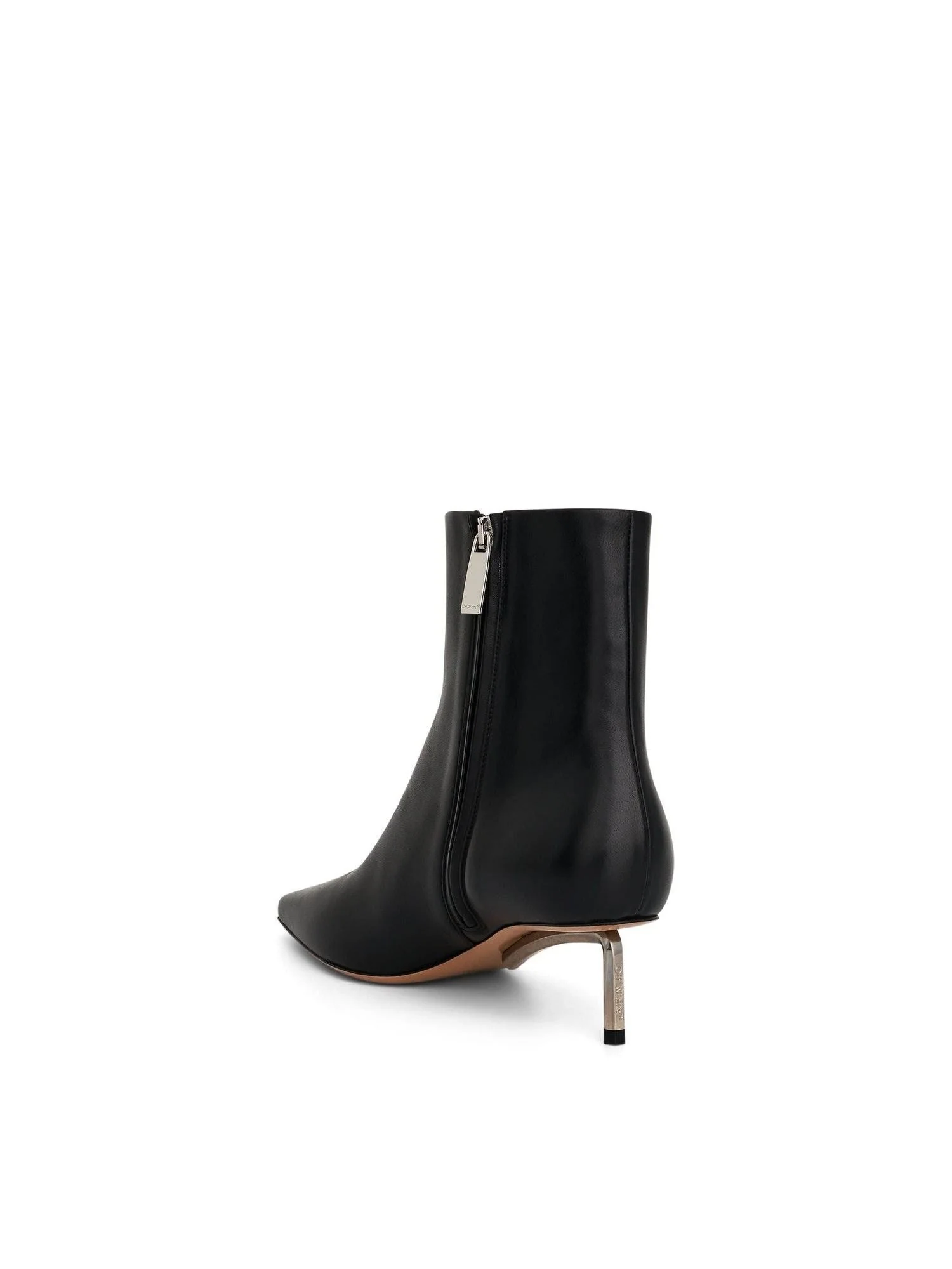 Silver Allen Ankle Boot in Black/Silver - Image 3