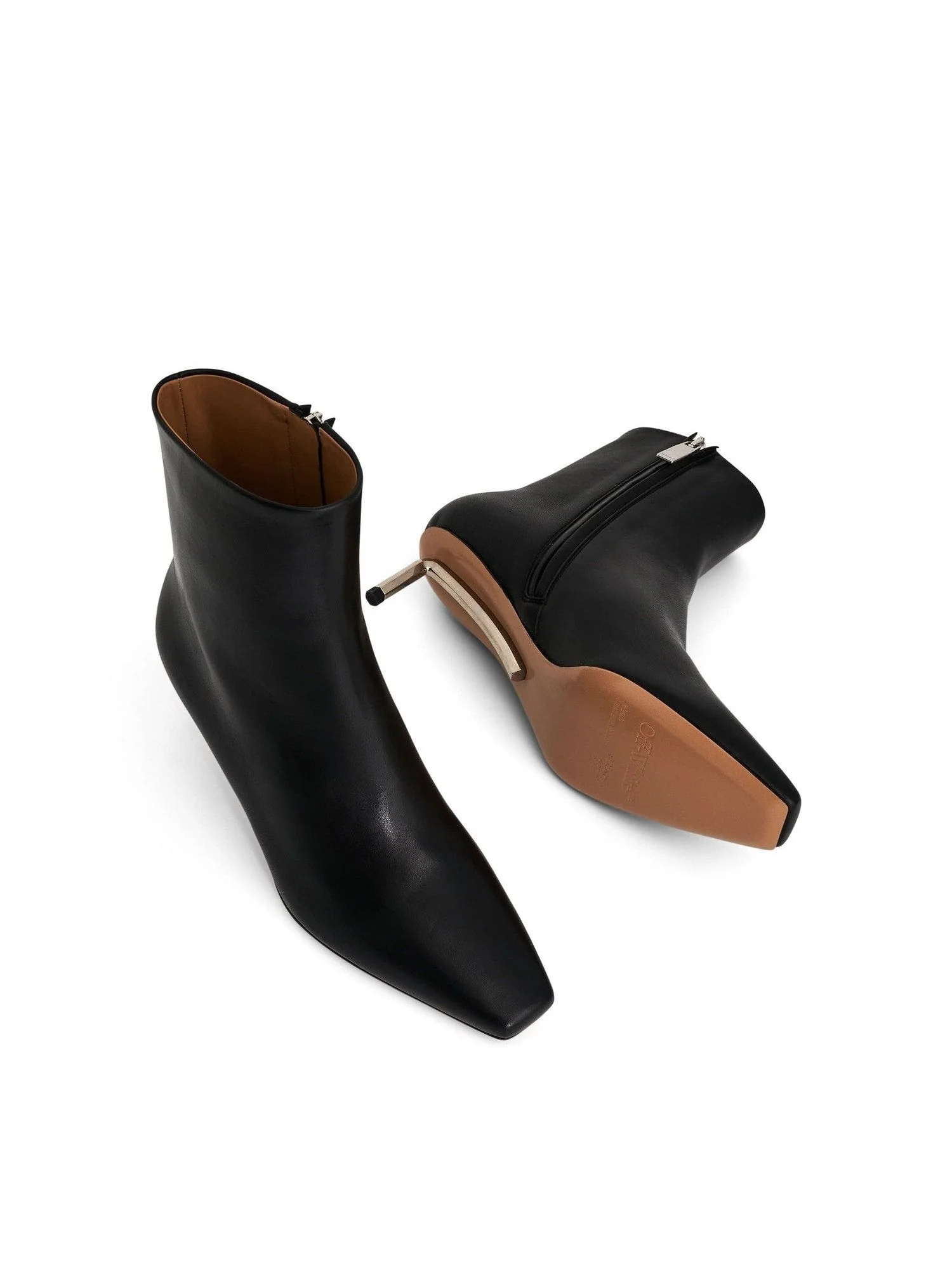 Silver Allen Ankle Boot in Black/Silver - Image 4