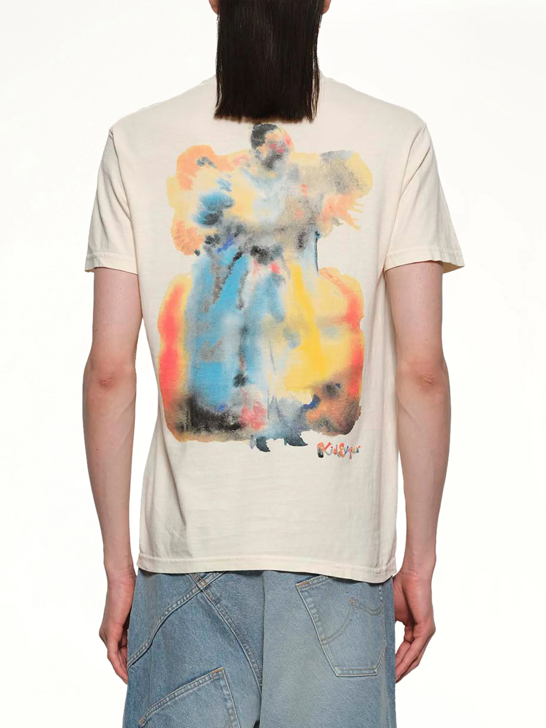 Simple T-Shirt in Ivory - Image 5