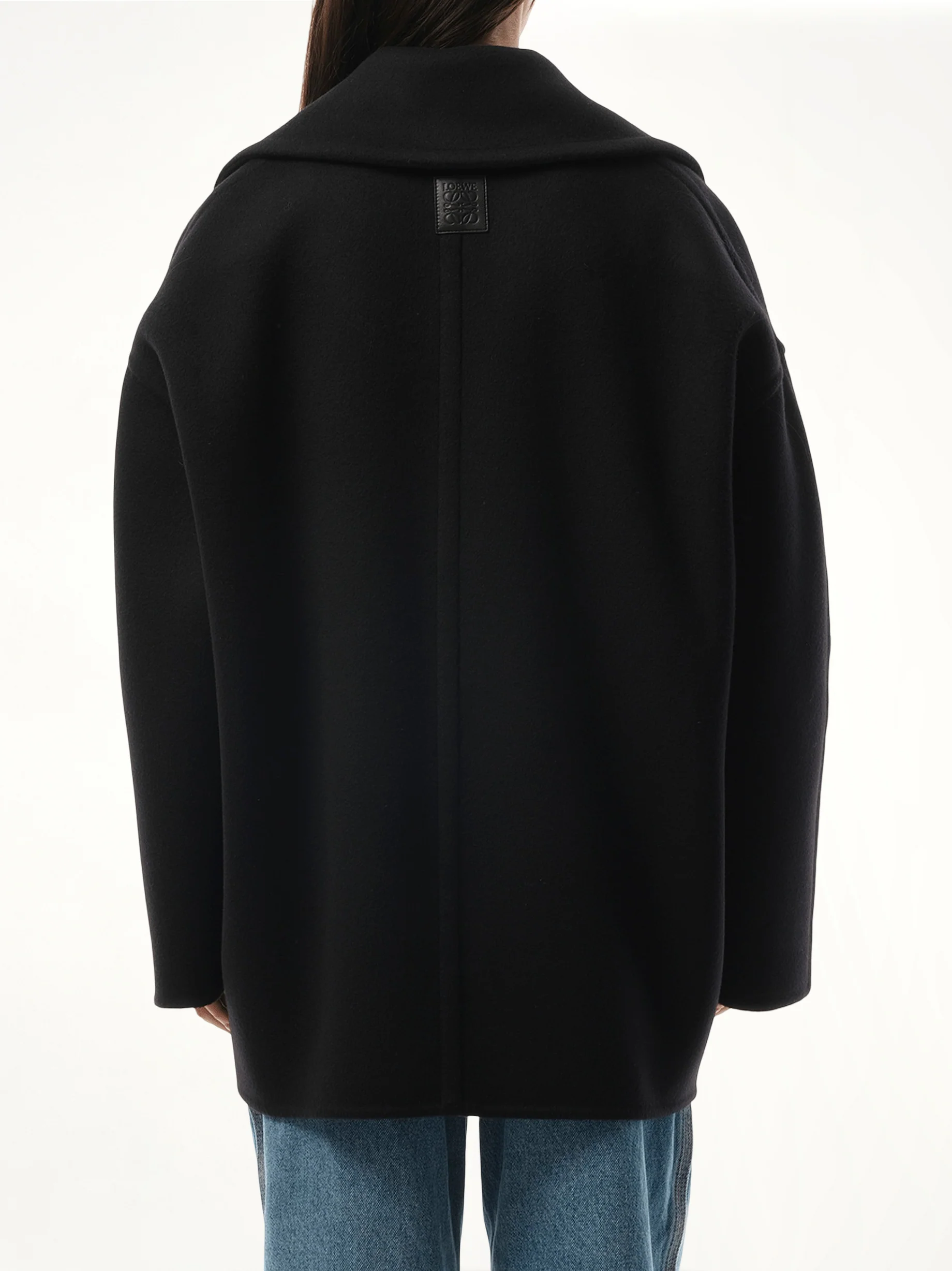 Single Breasted Short Coat in Black - Image 6