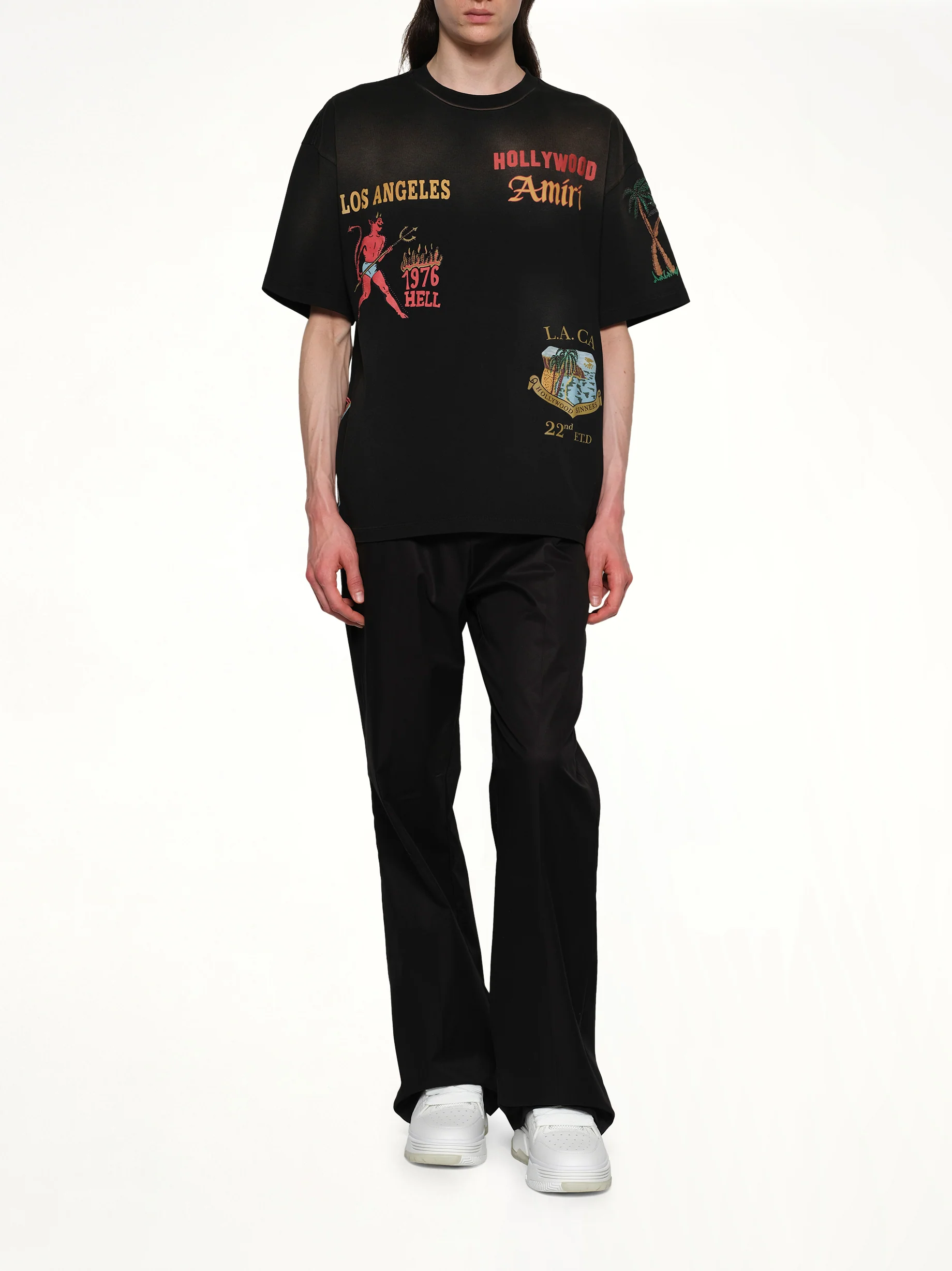 Sinners Oversized T-Shirt in Black - Image 4