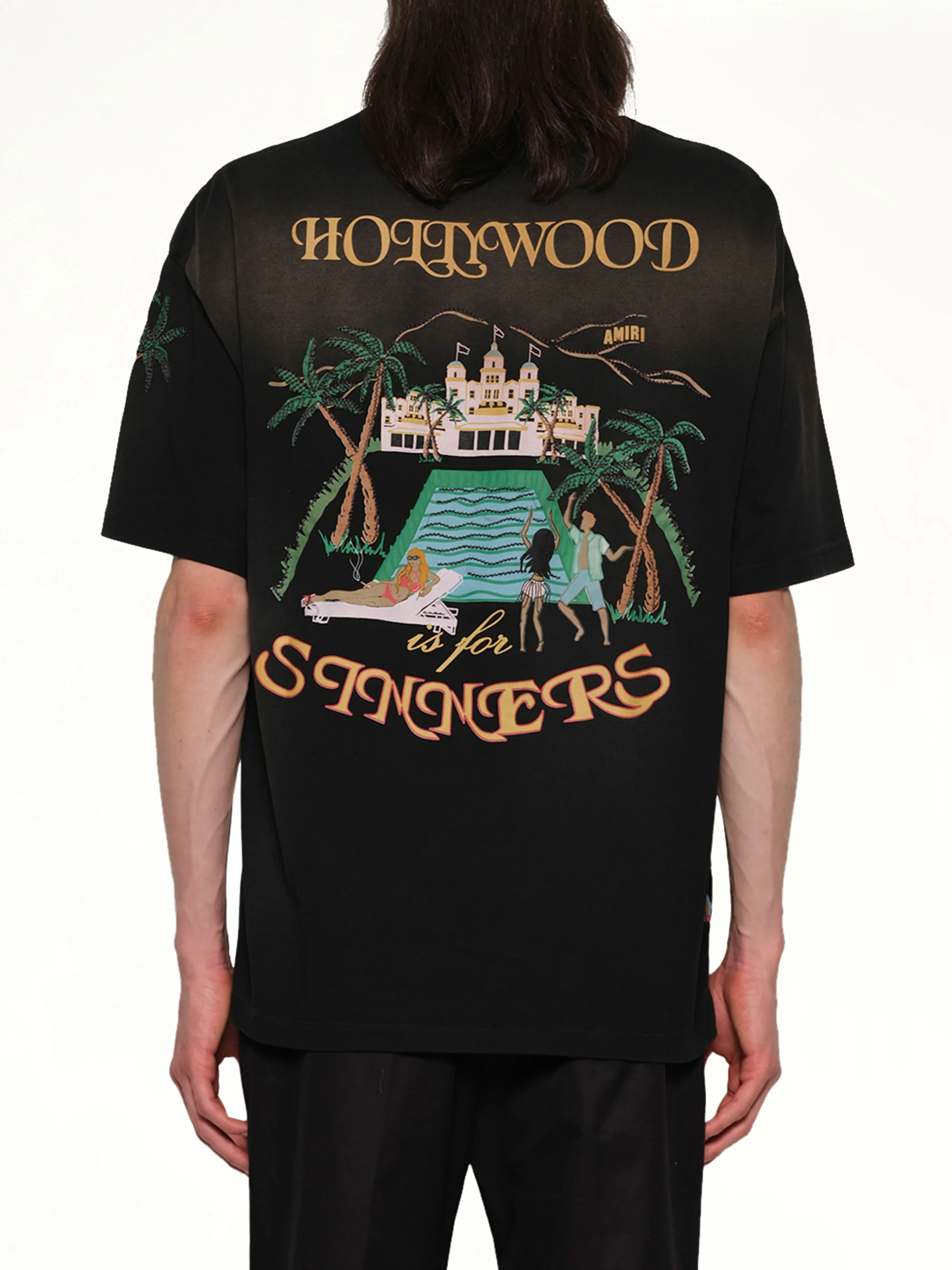 Sinners Oversized T-Shirt in Black - Image 5