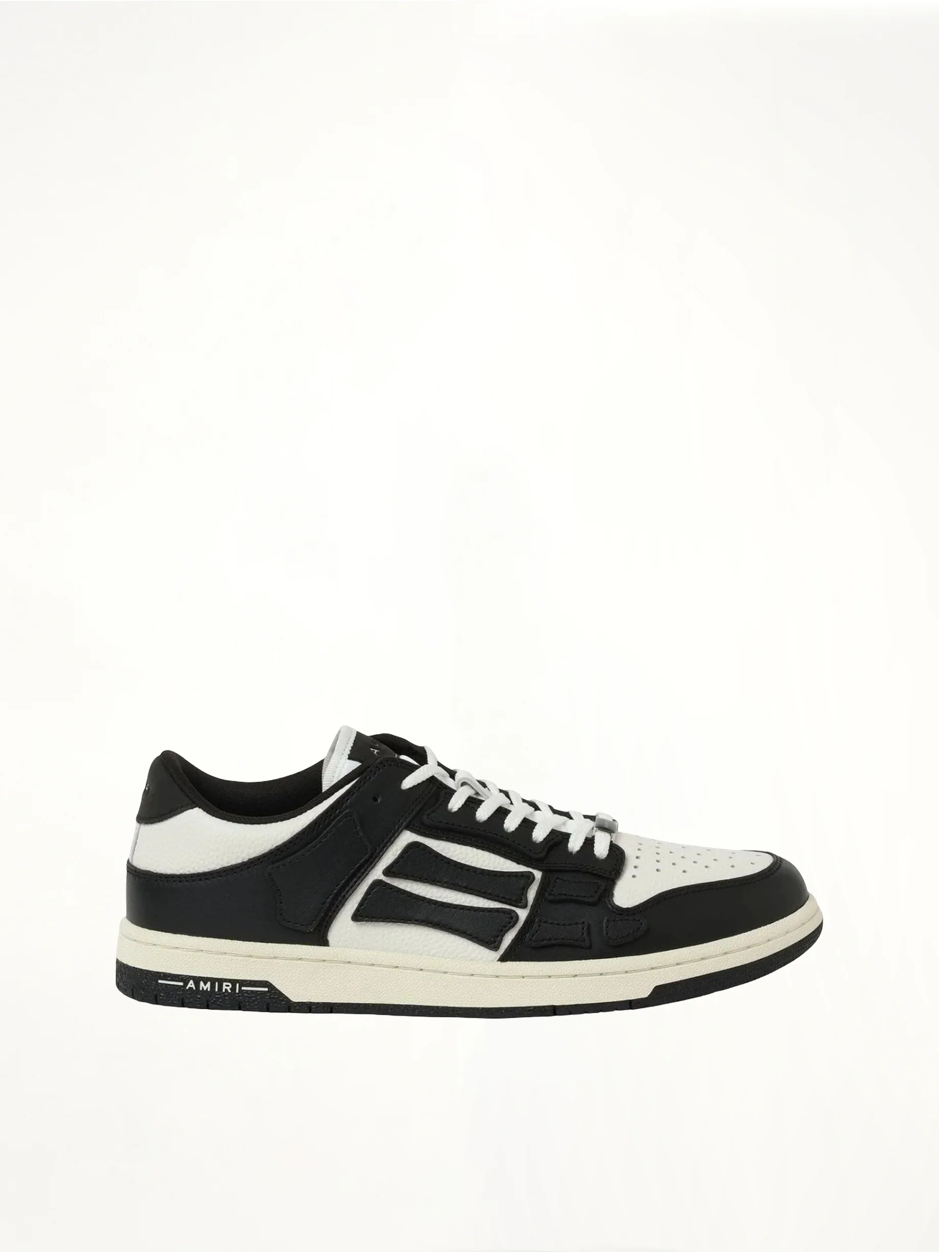 Skeleton Low Sneaker in Black/White