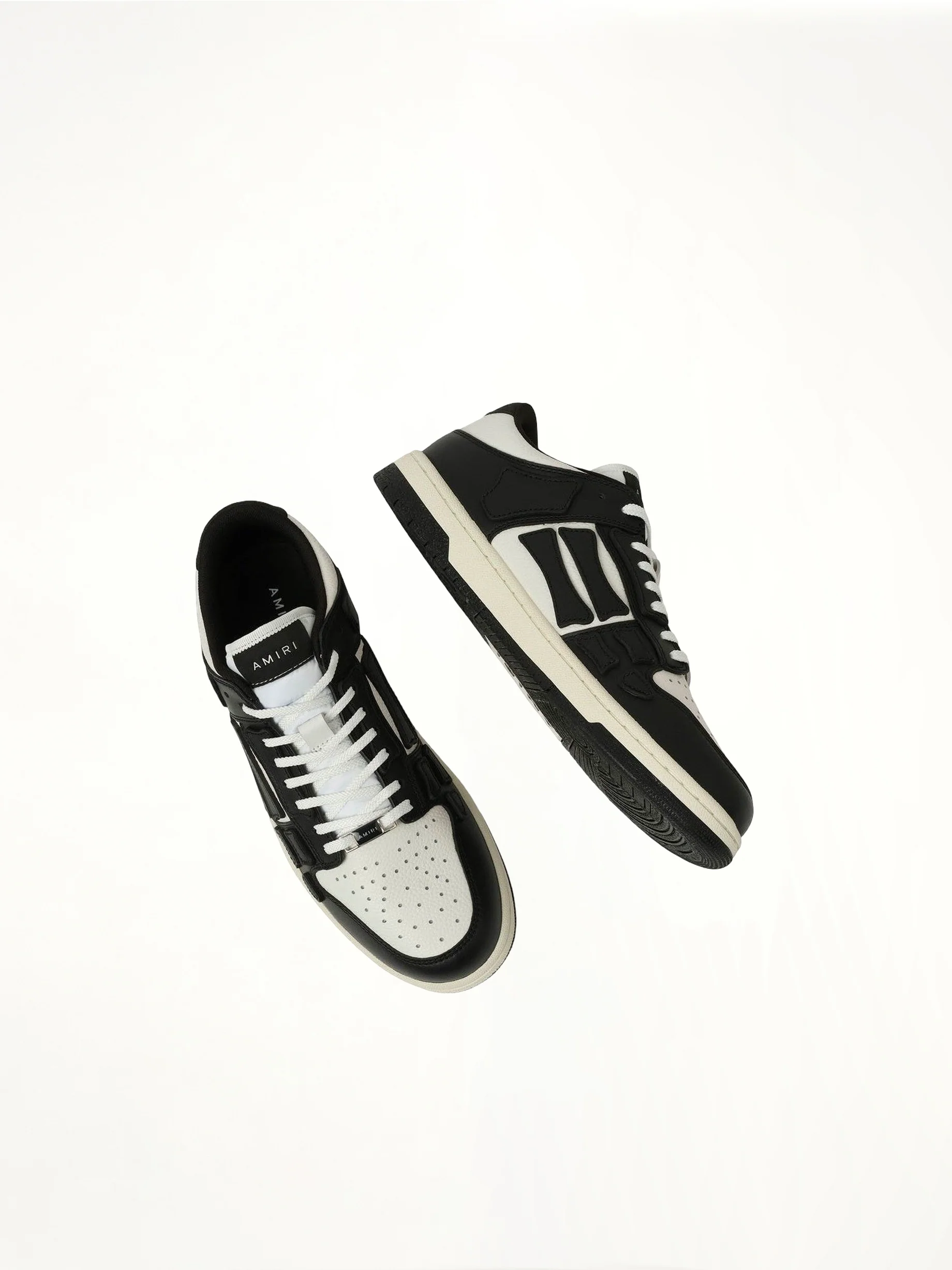 Skeleton Low Sneaker in Black/White - Image 4
