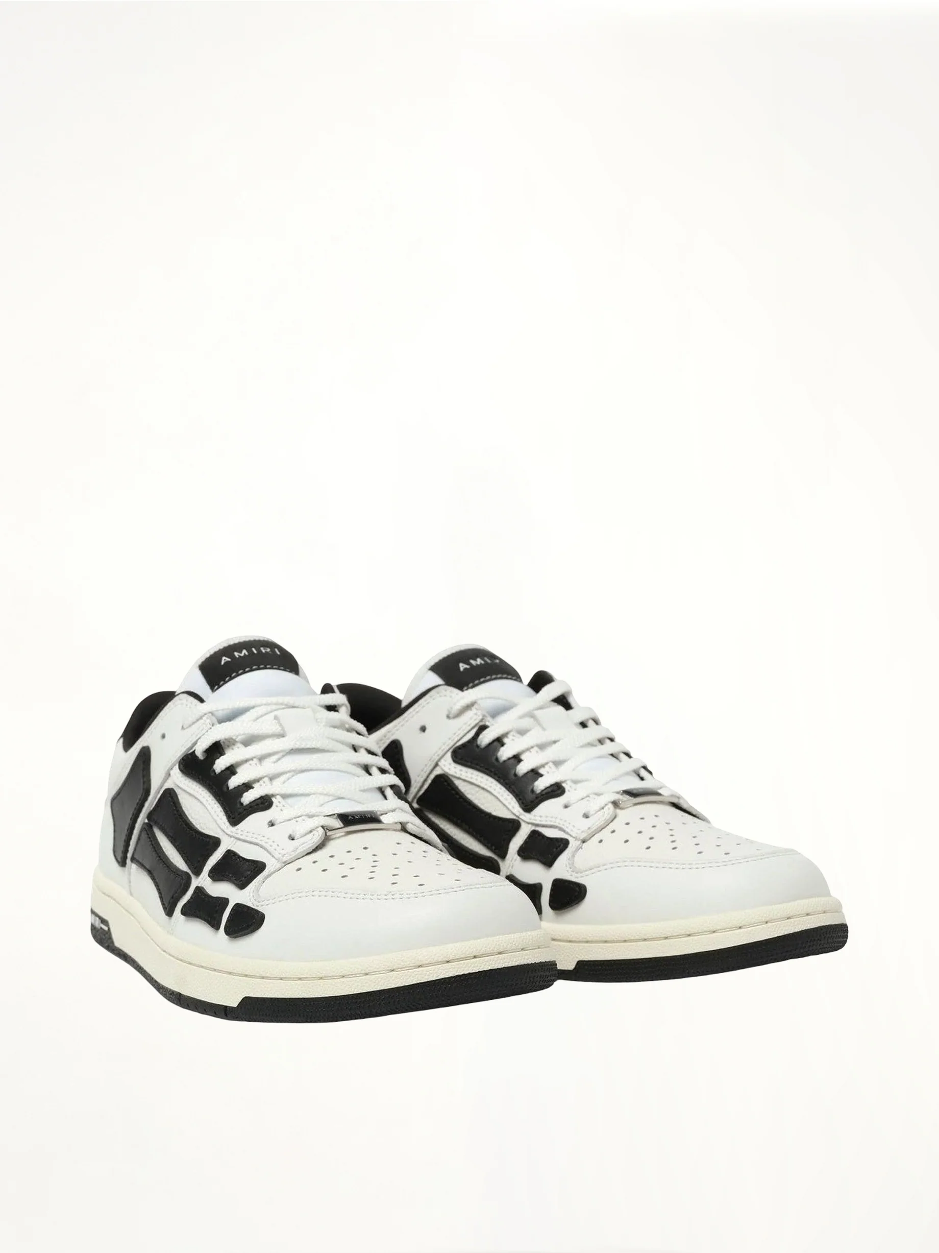 Skeleton Low Sneaker in White/Black - Image 2