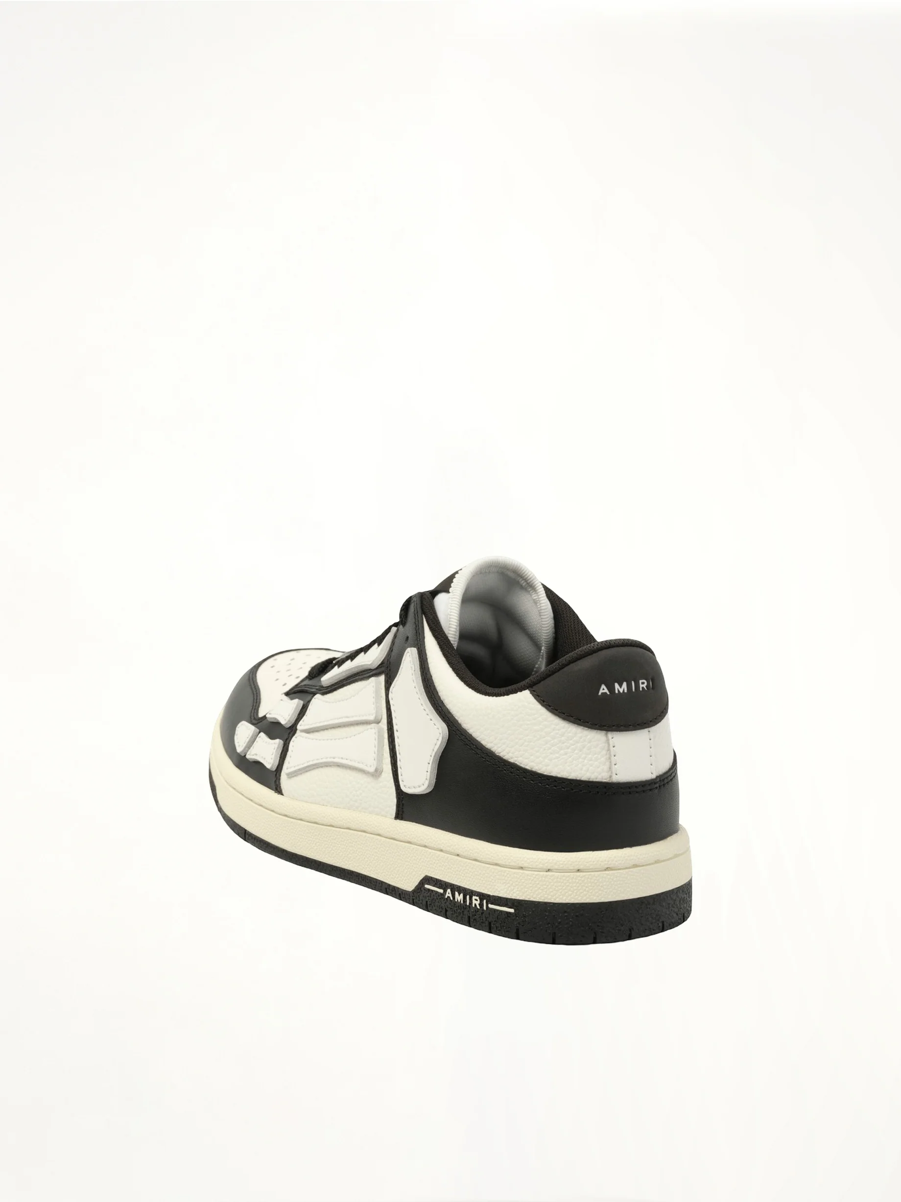 Skeleton Top Low Sneaker in Black/White - Image 3