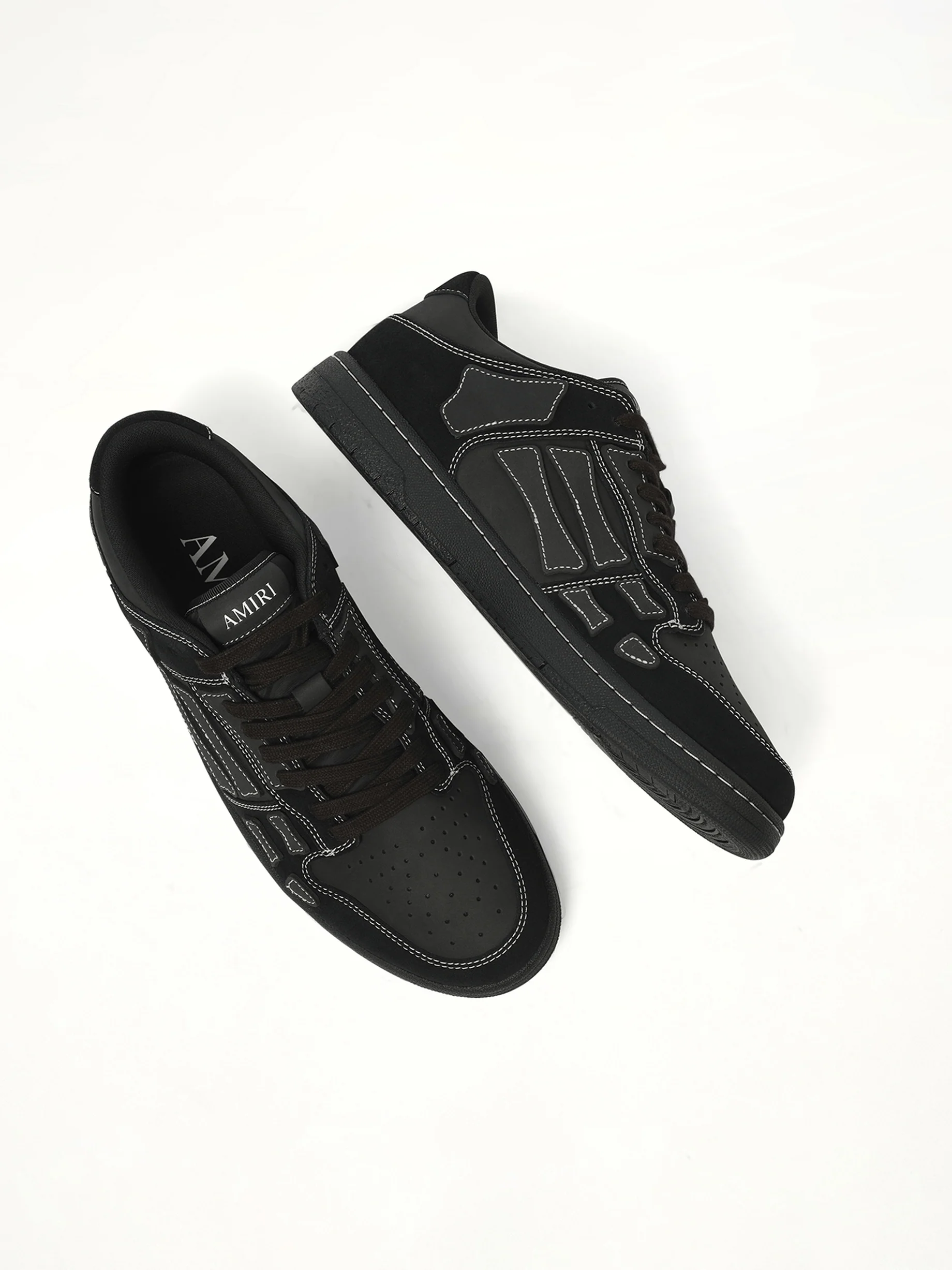 Skeleton Top Low Sneaker in Black - Image 3