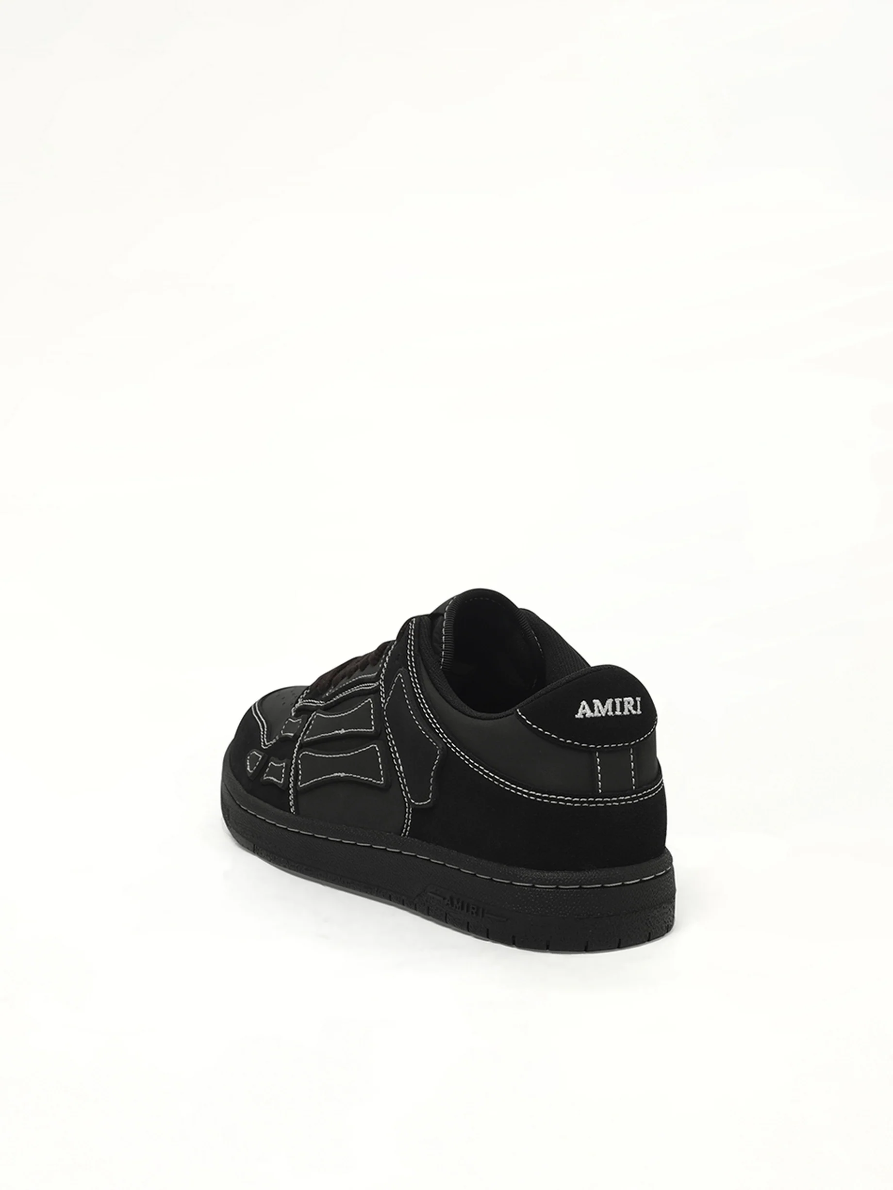 Skeleton Top Low Sneaker in Black - Image 4