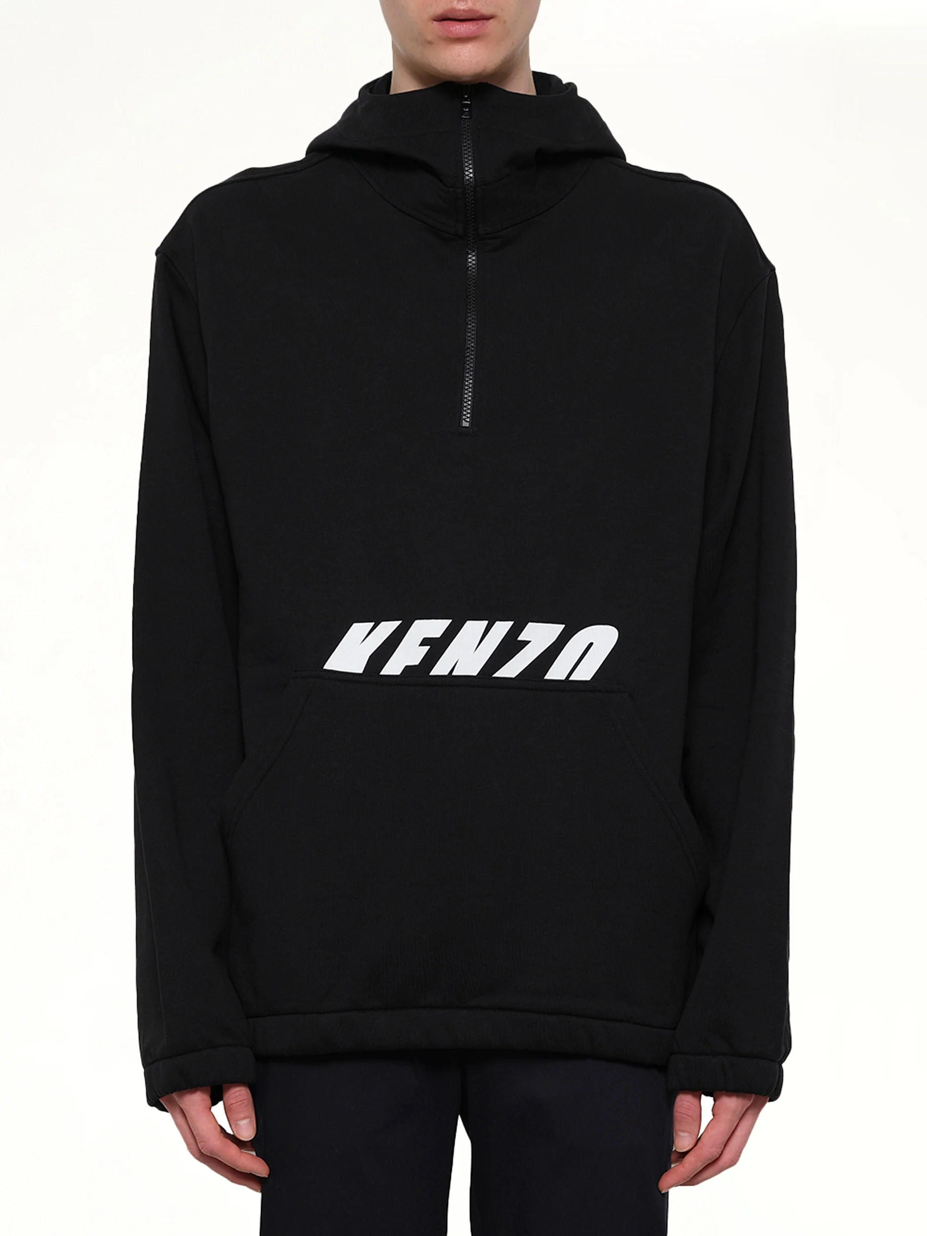 Ski Hood Sweatshirt in Black