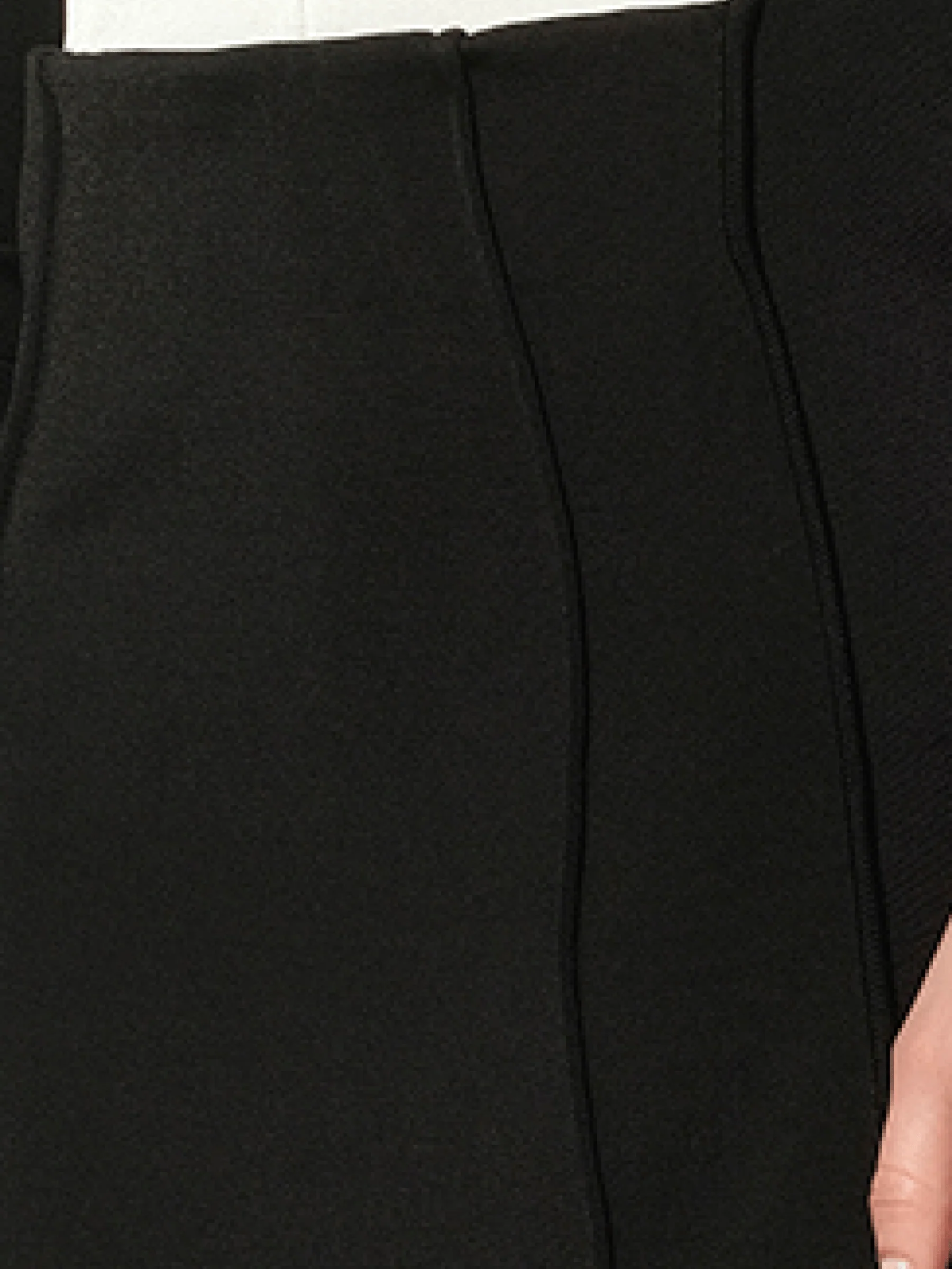 Back Panel Skirt in Black - Image 2