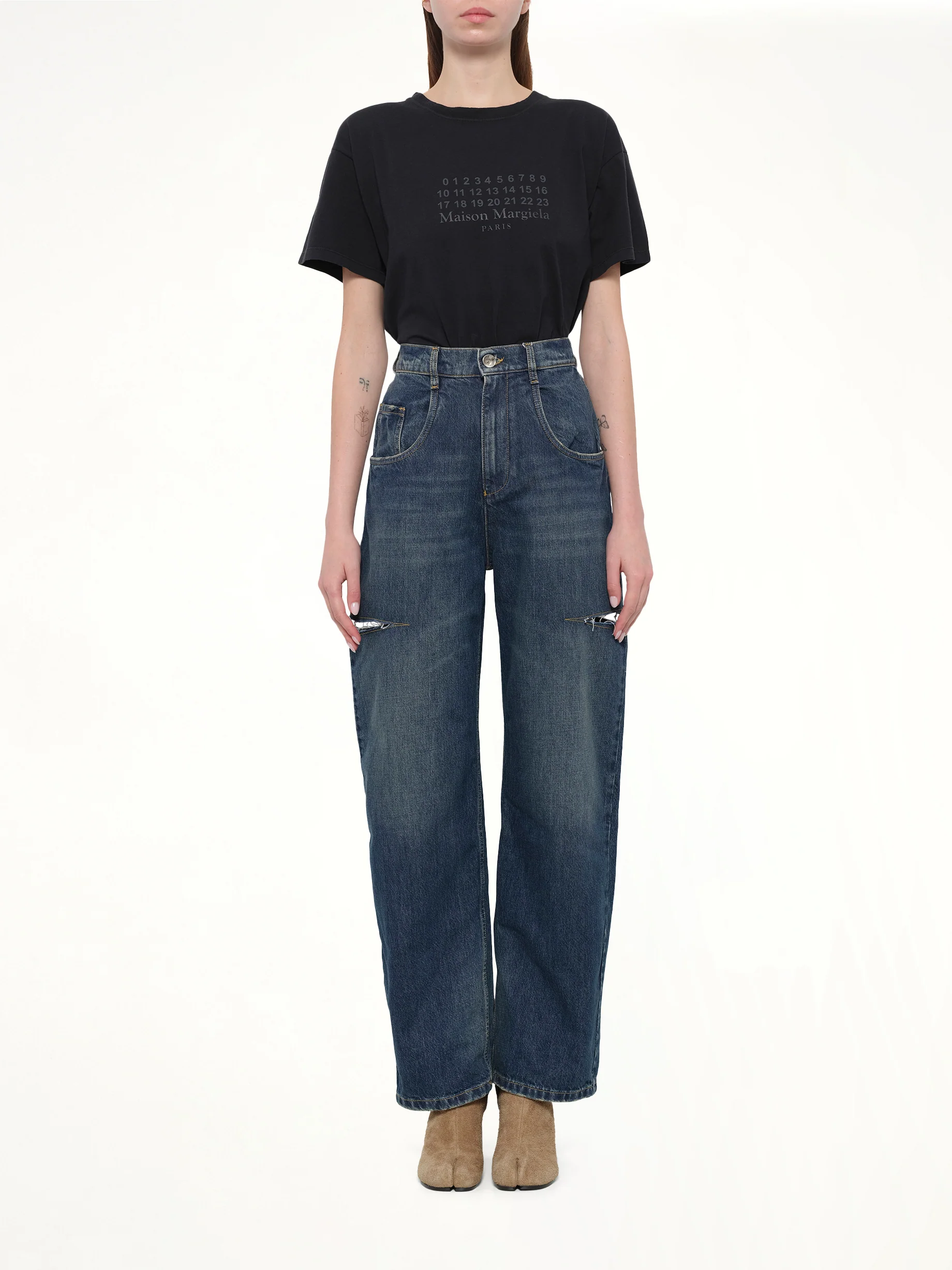 Slash Denim Jeans in Washed Indigo - Image 7