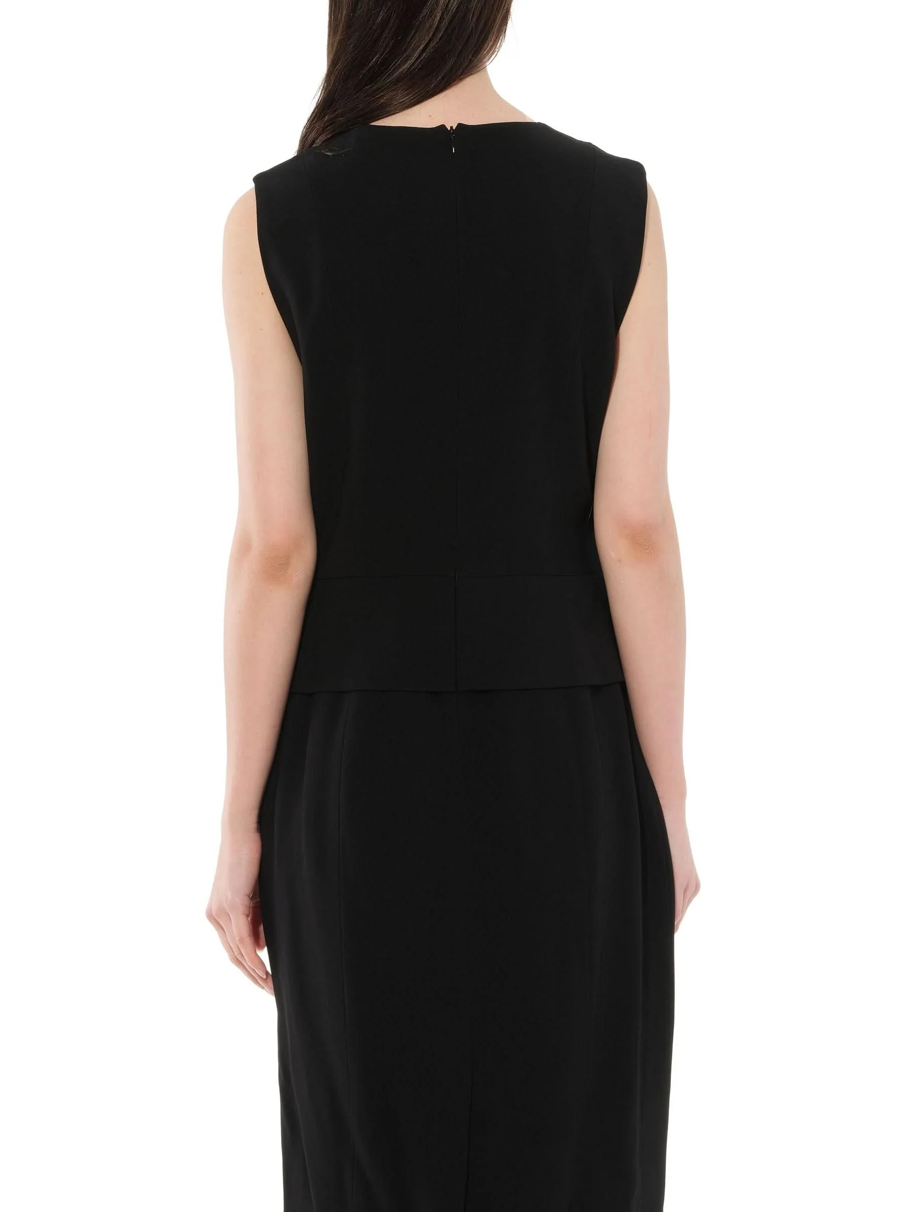 Sleeveless Dress in Black - Image 6