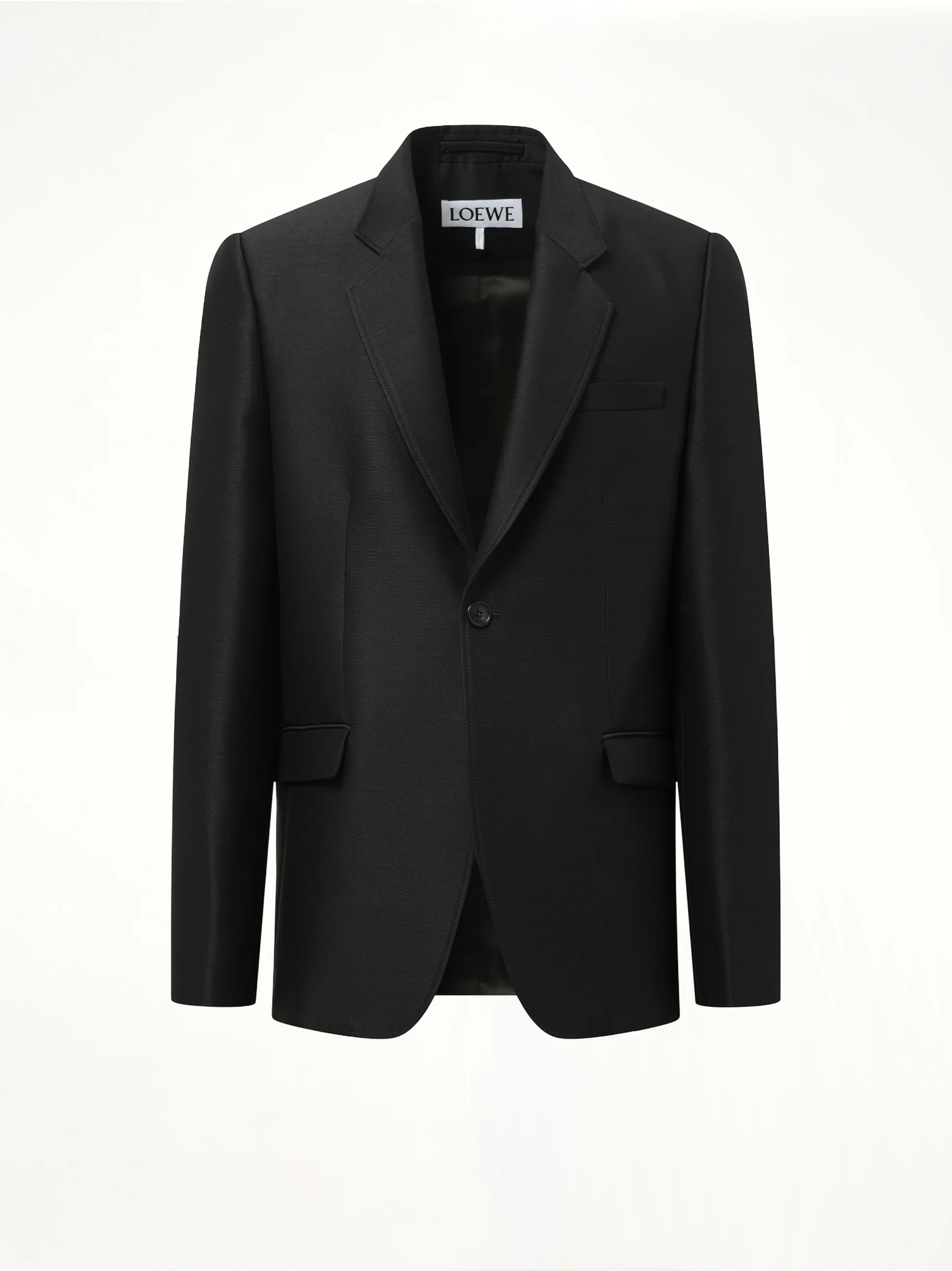Slim Fit Jacket in Black - Image 2