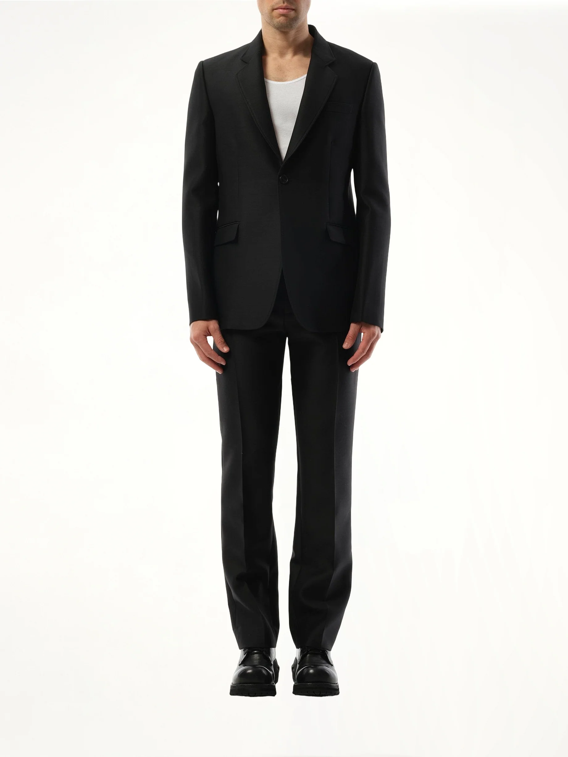 Slim Fit Jacket in Black - Image 4