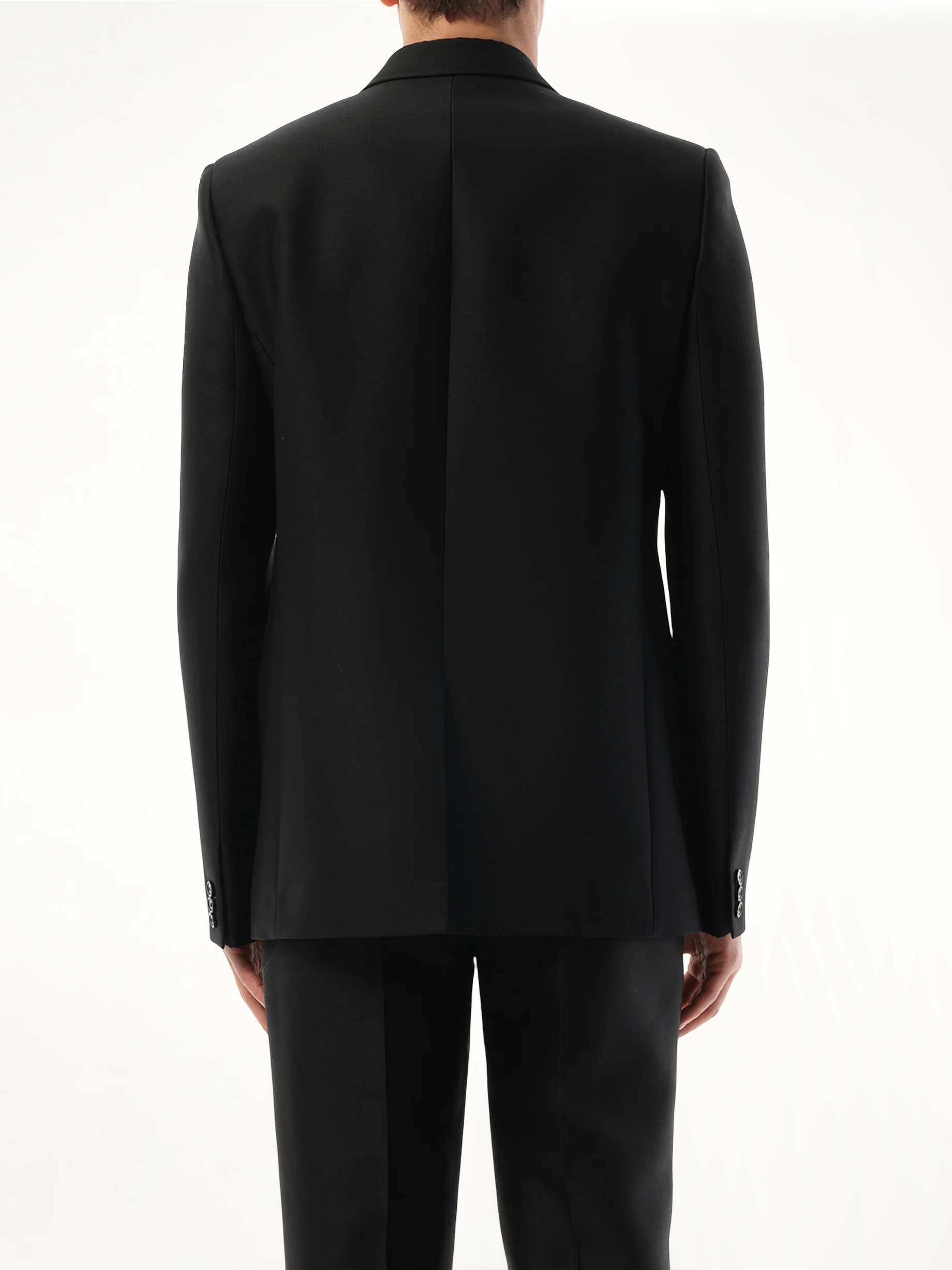 Slim Fit Jacket in Black - Image 6