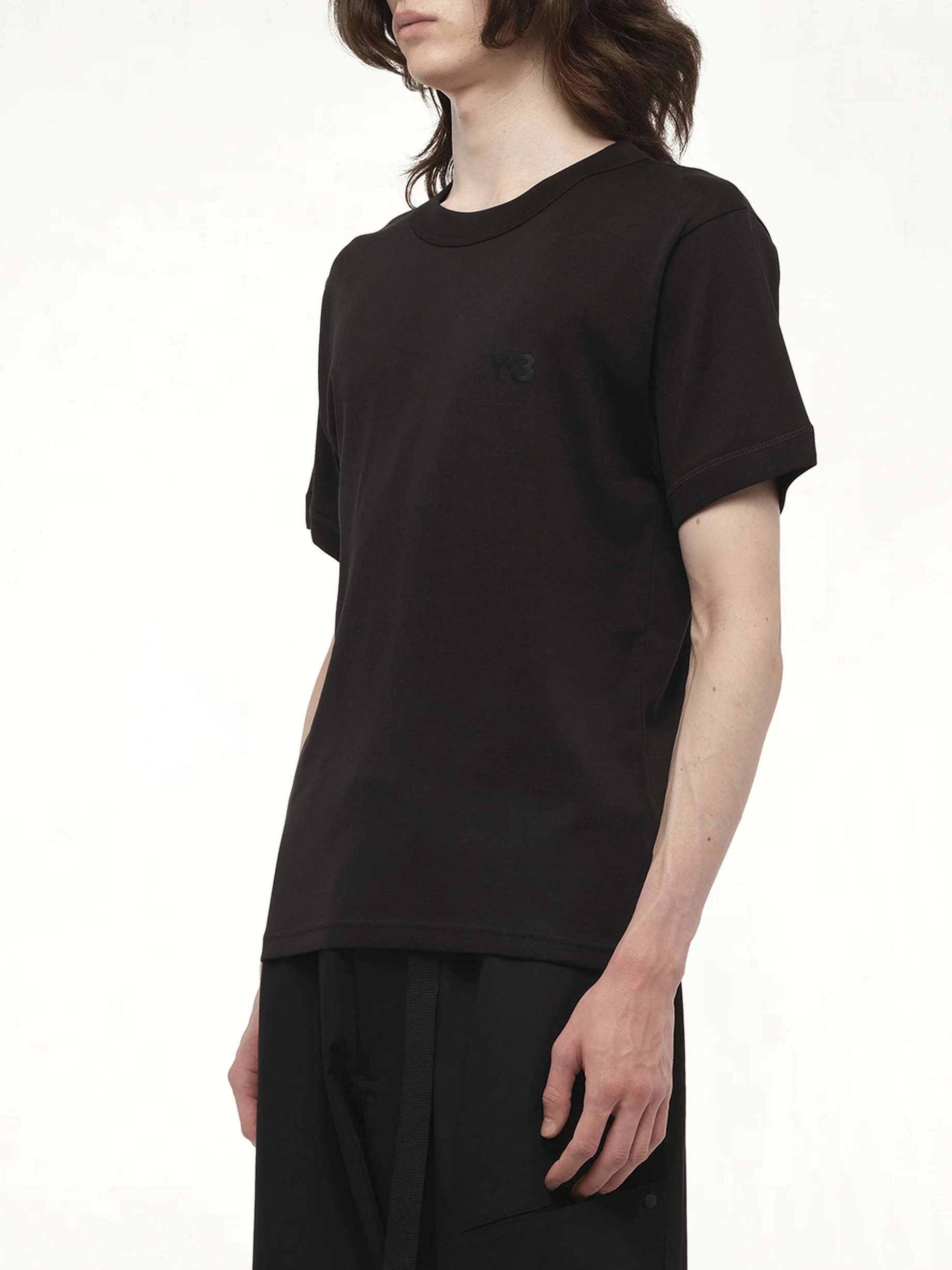 Slim Short Sleeve T-Shirt in Black - Image 5
