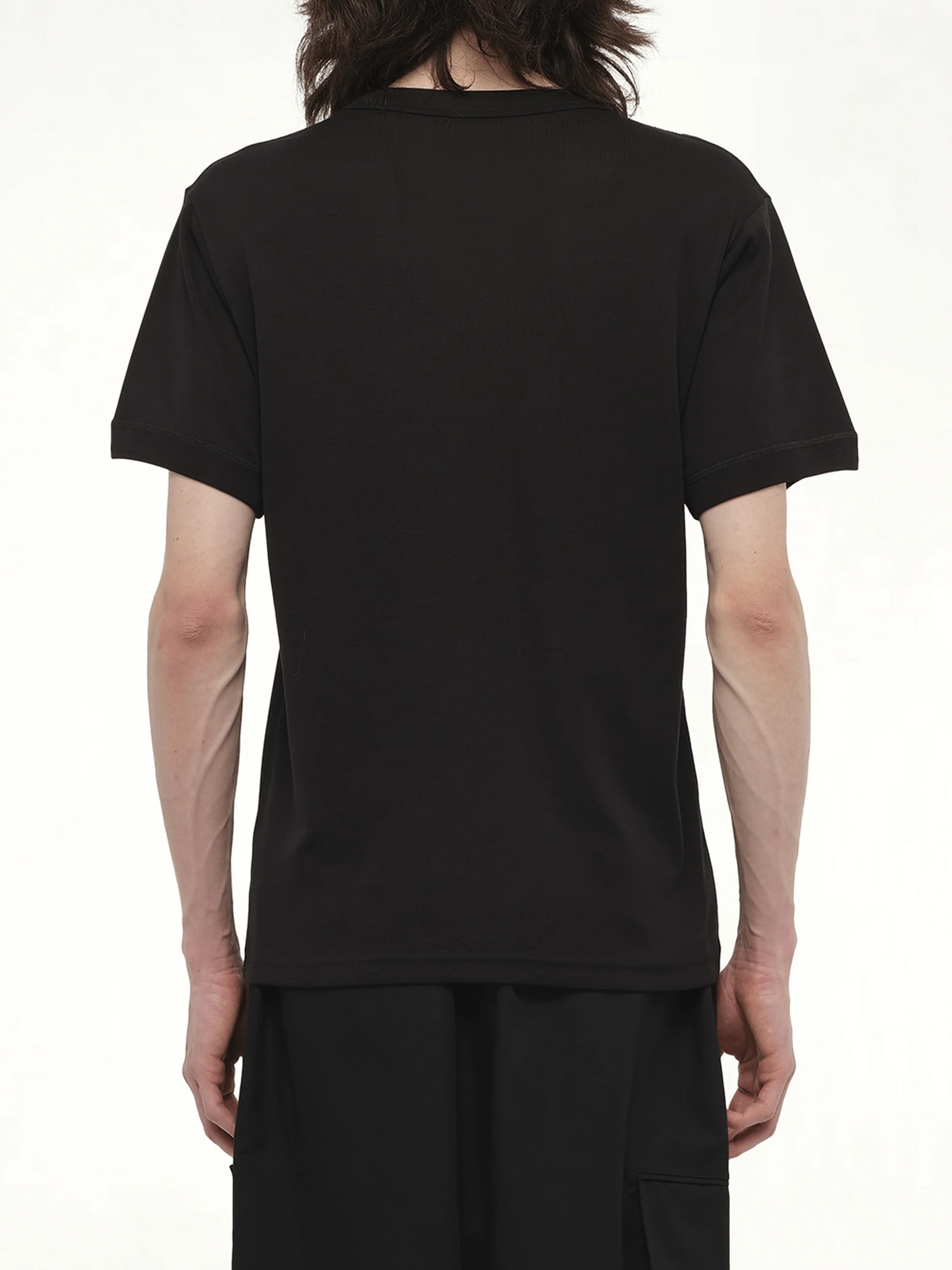 Slim Short Sleeve T-Shirt in Black - Image 6