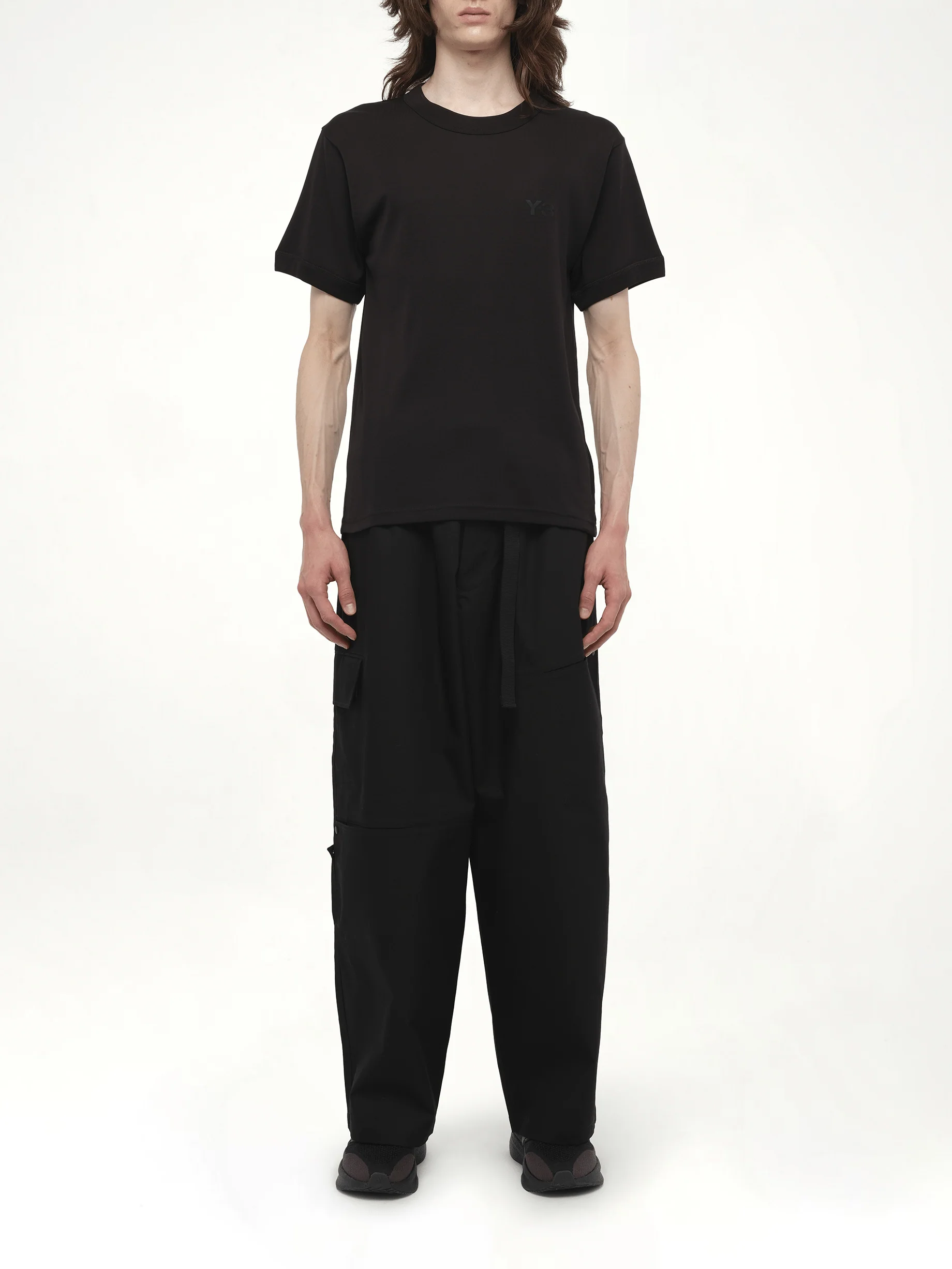Slim Short Sleeve T-Shirt in Black - Image 7