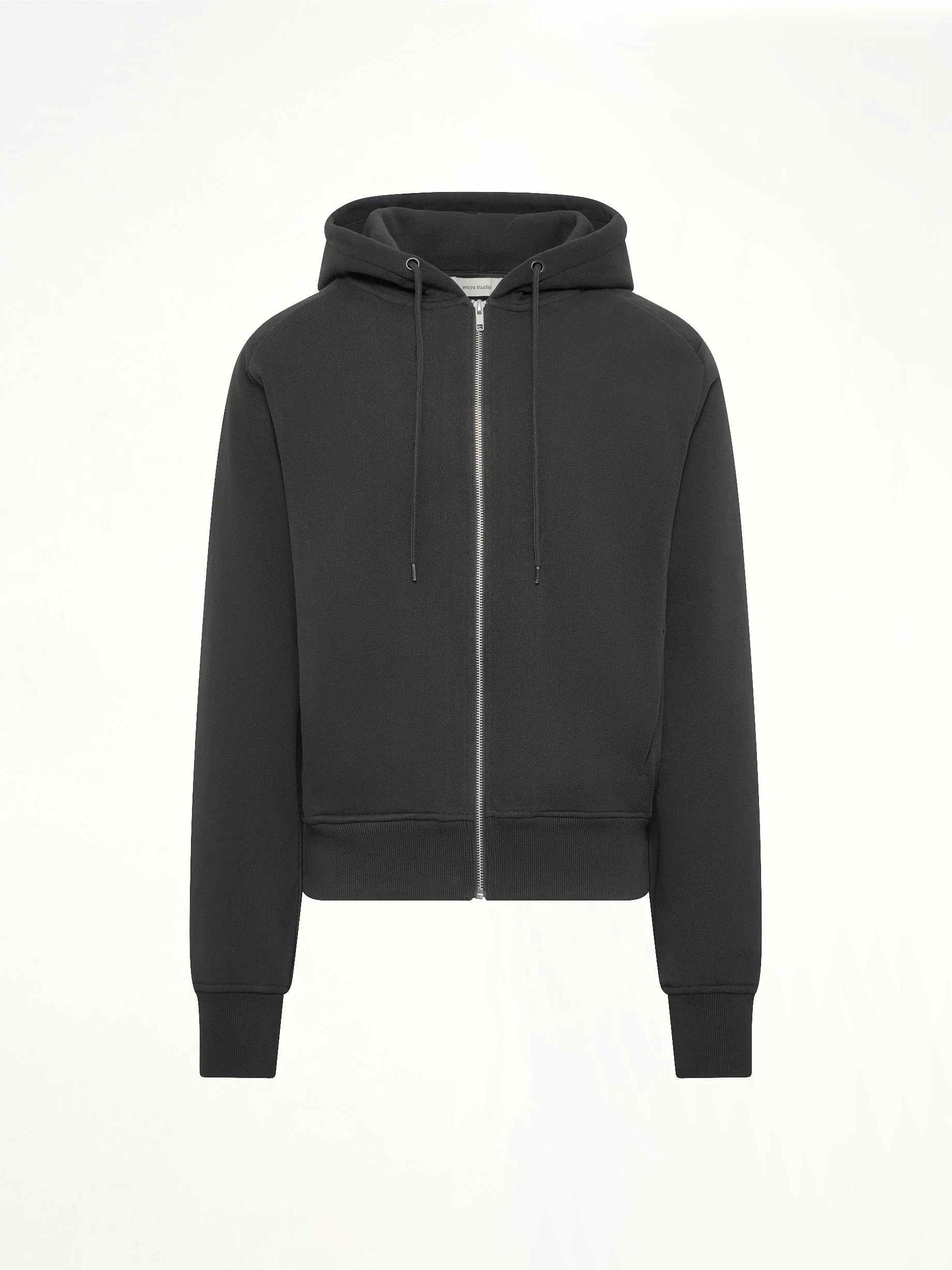 Slim Zip Up in Black - Image 2