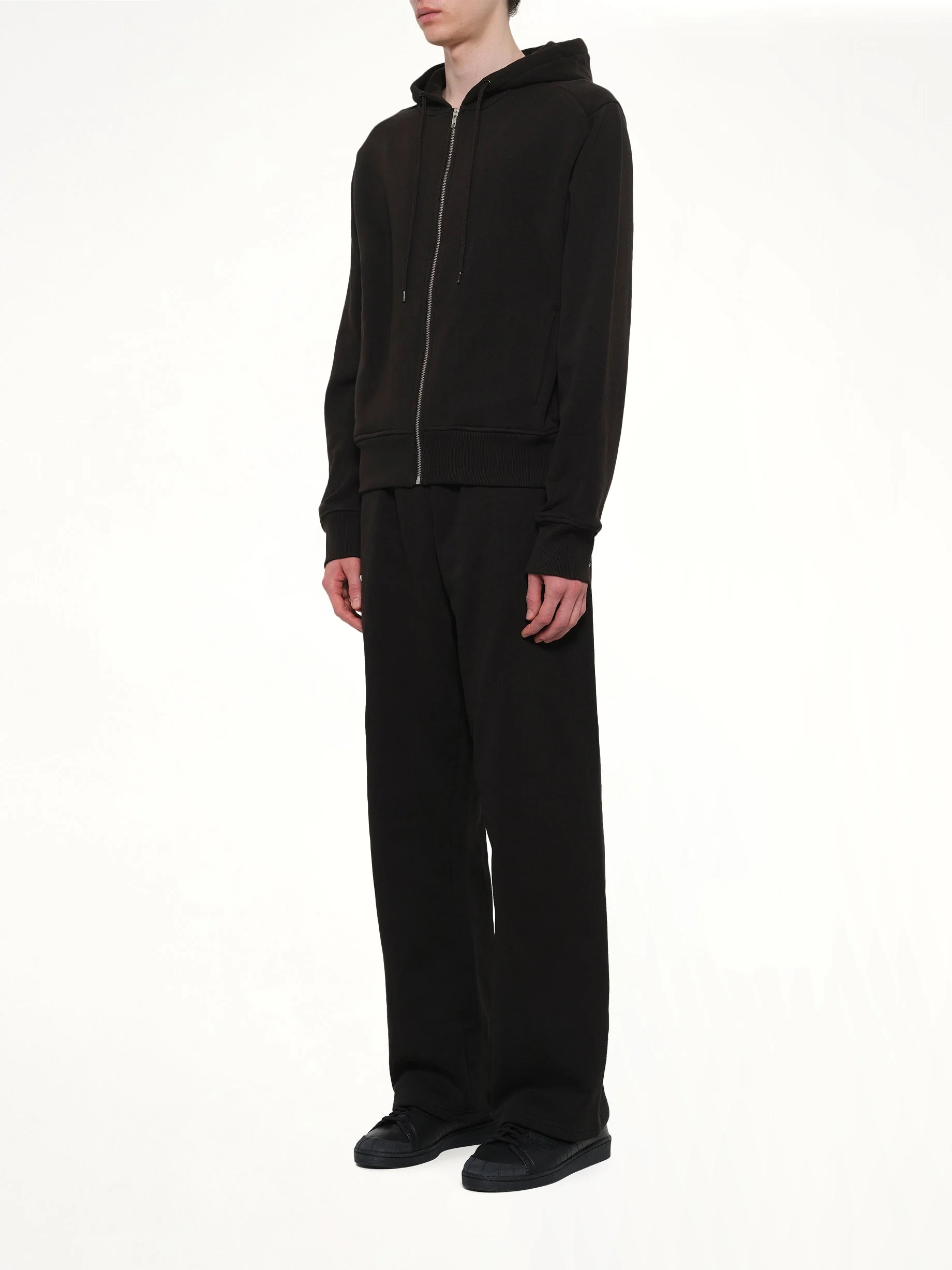 Slim Zip Up in Black - Image 4