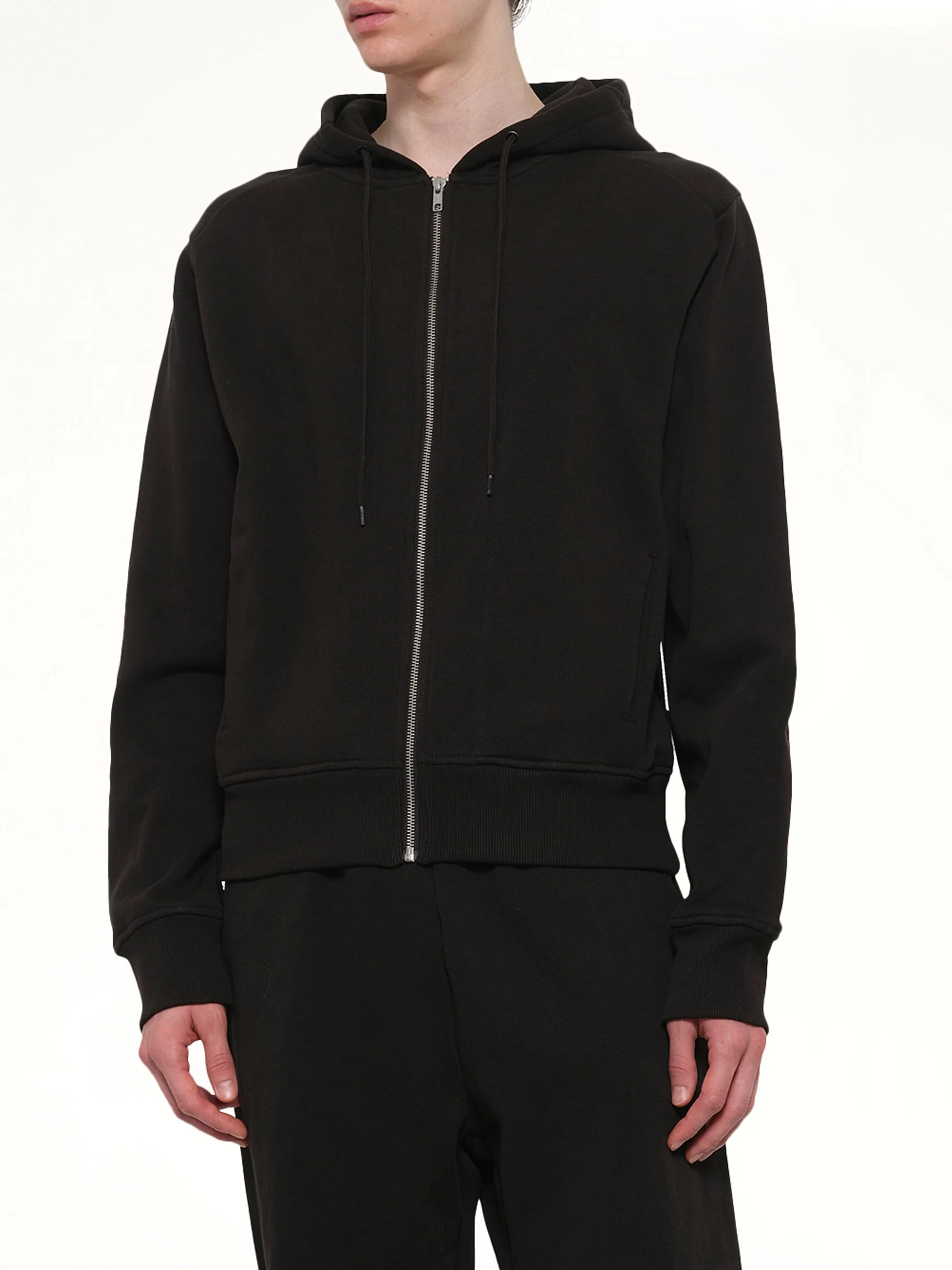 Slim Zip Up in Black - Image 6