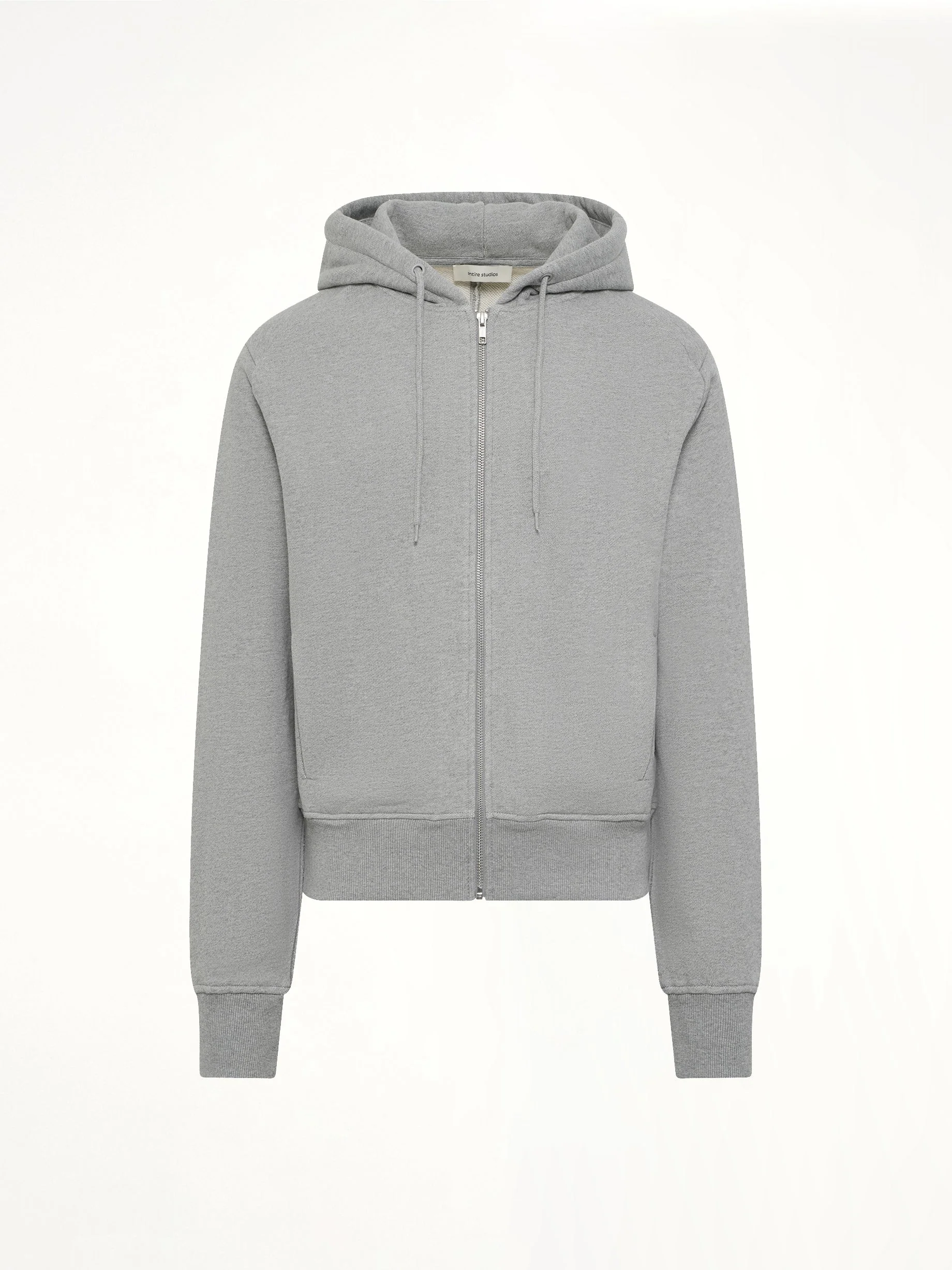 Slim Zip Up in Grey Marle - Image 2