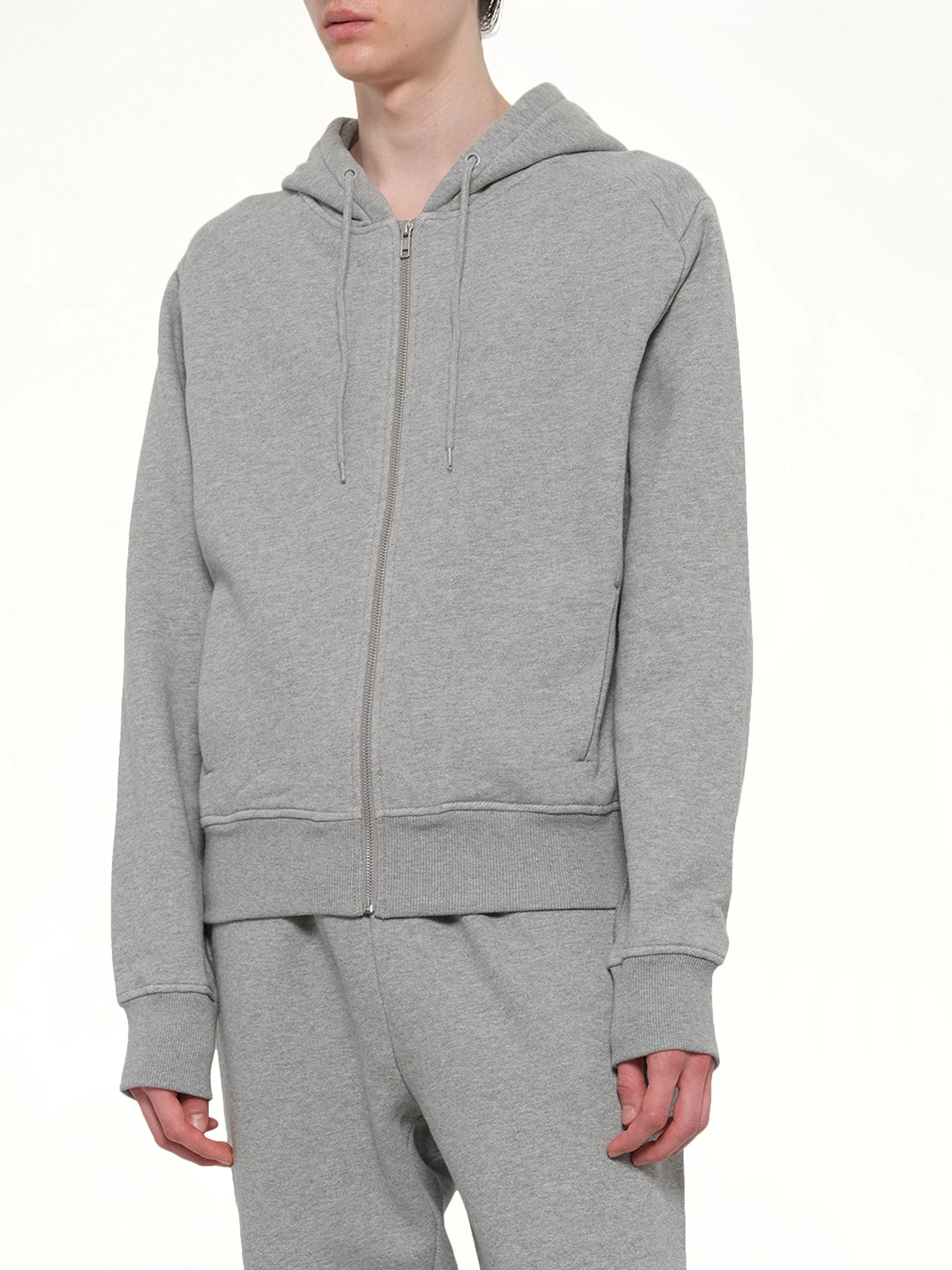 Slim Zip Up in Grey Marle - Image 6