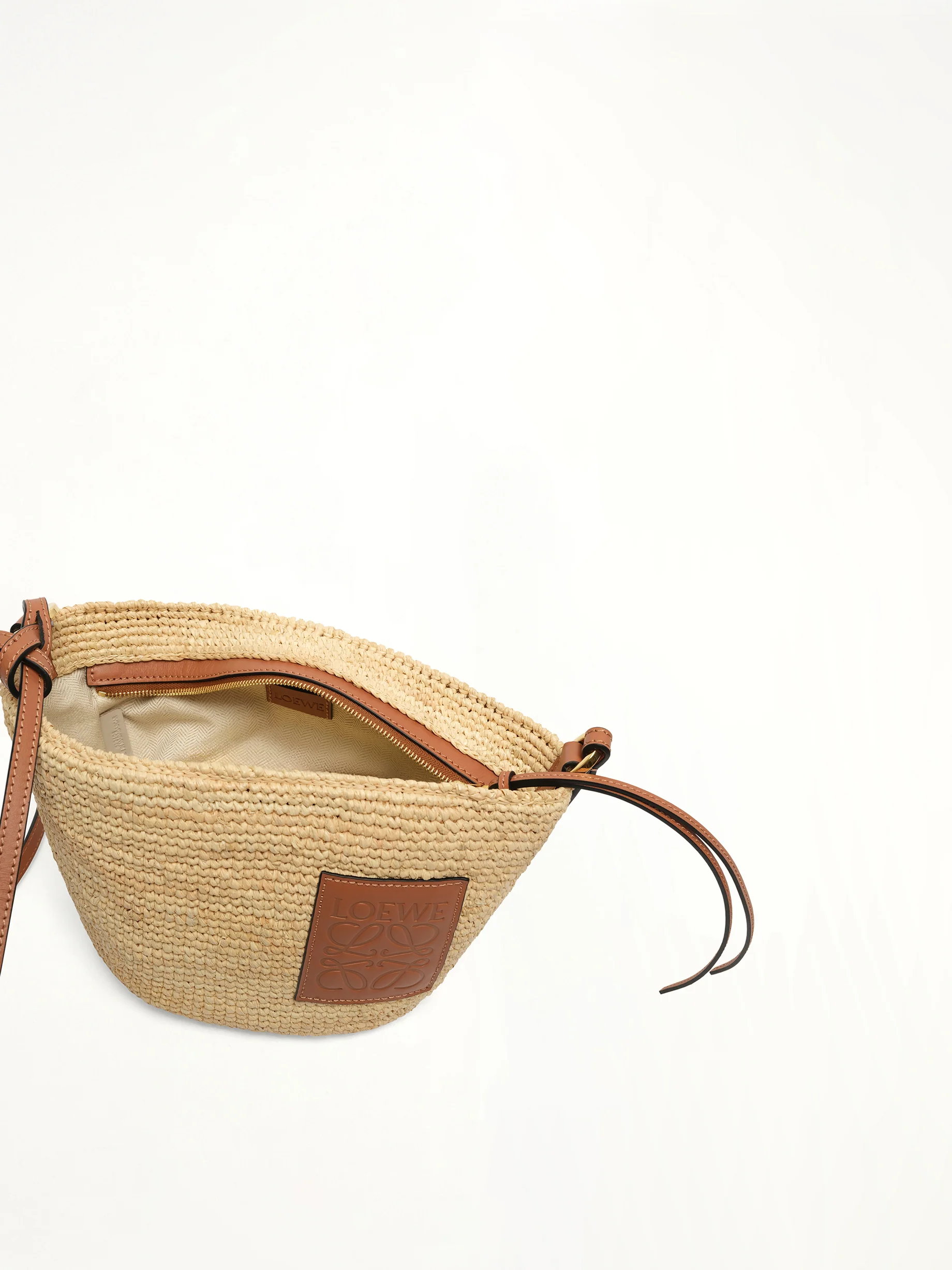 Slit Pochette Bag in Natural/Tan - Image 7