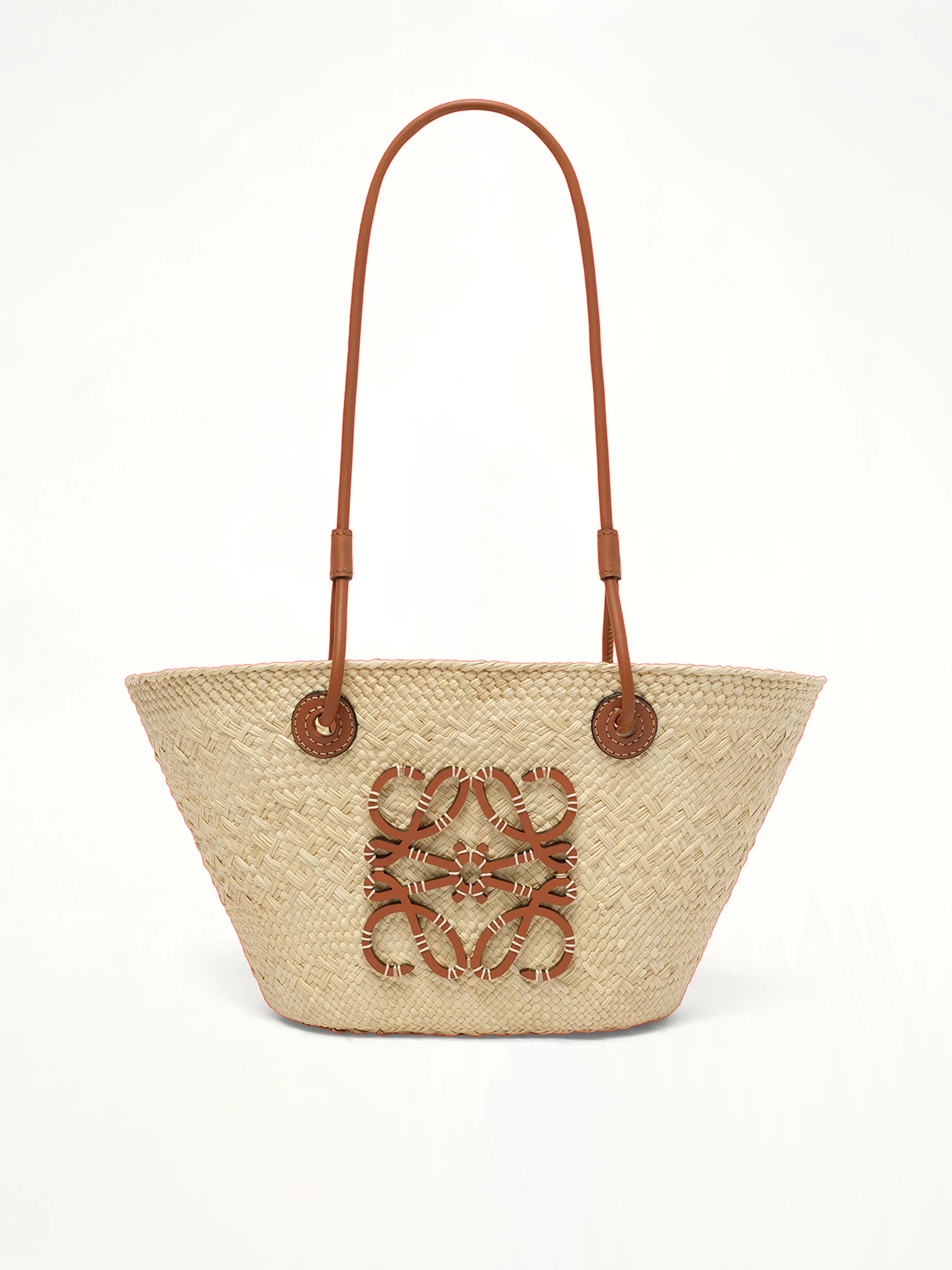 Anagram Basket Small Bag in Natural/Tan
