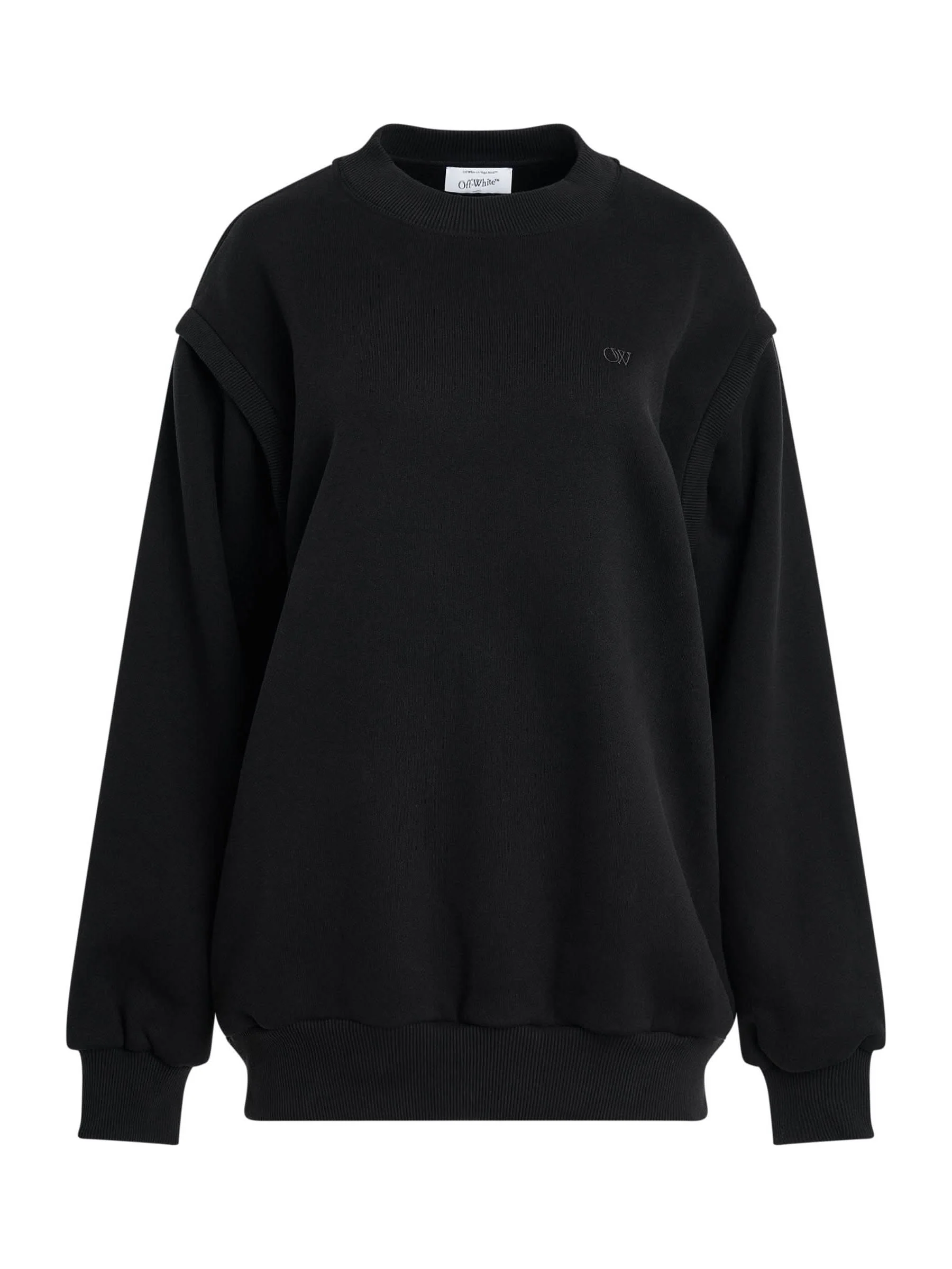 Small Arrow Bow Twist Sweatshirt in Black