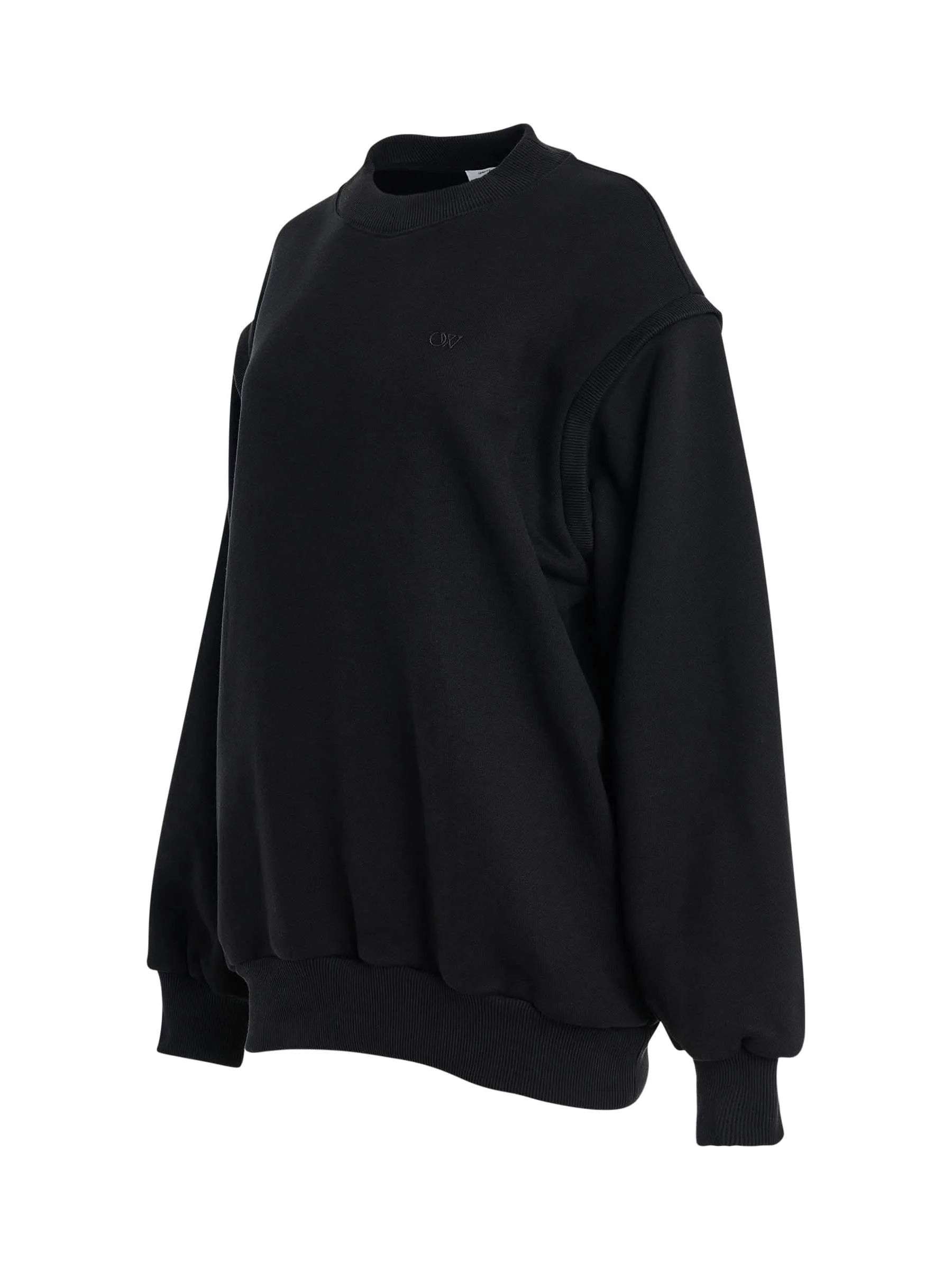 Small Arrow Bow Twist Sweatshirt in Black - Image 2
