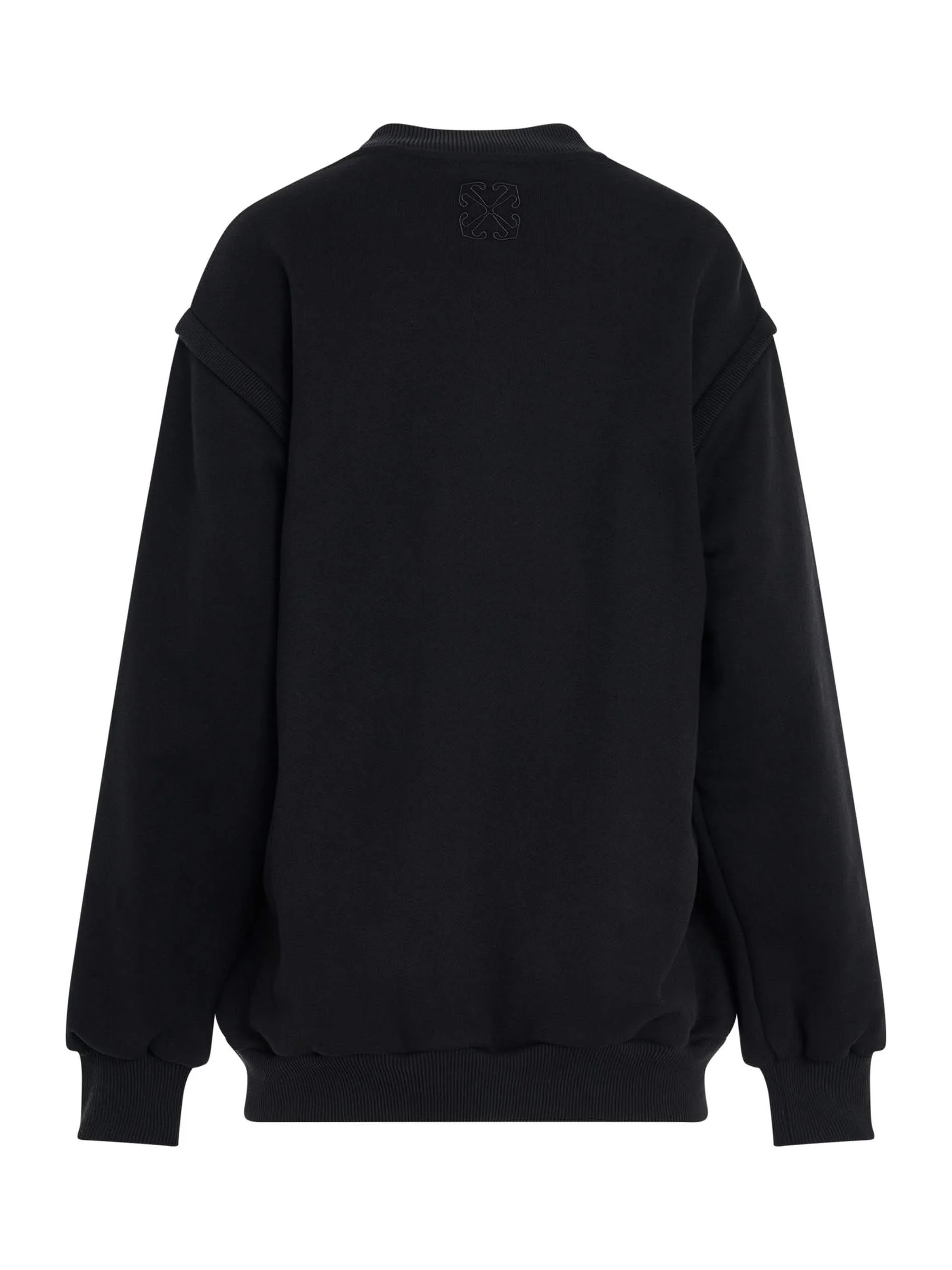 Small Arrow Bow Twist Sweatshirt in Black - Image 4