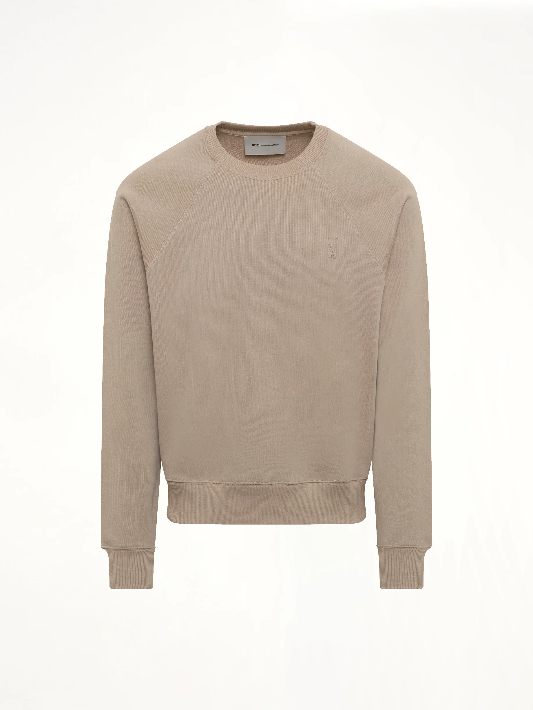 Small Embossed ADC Sweatshirt in Beige Taupe - Image 2
