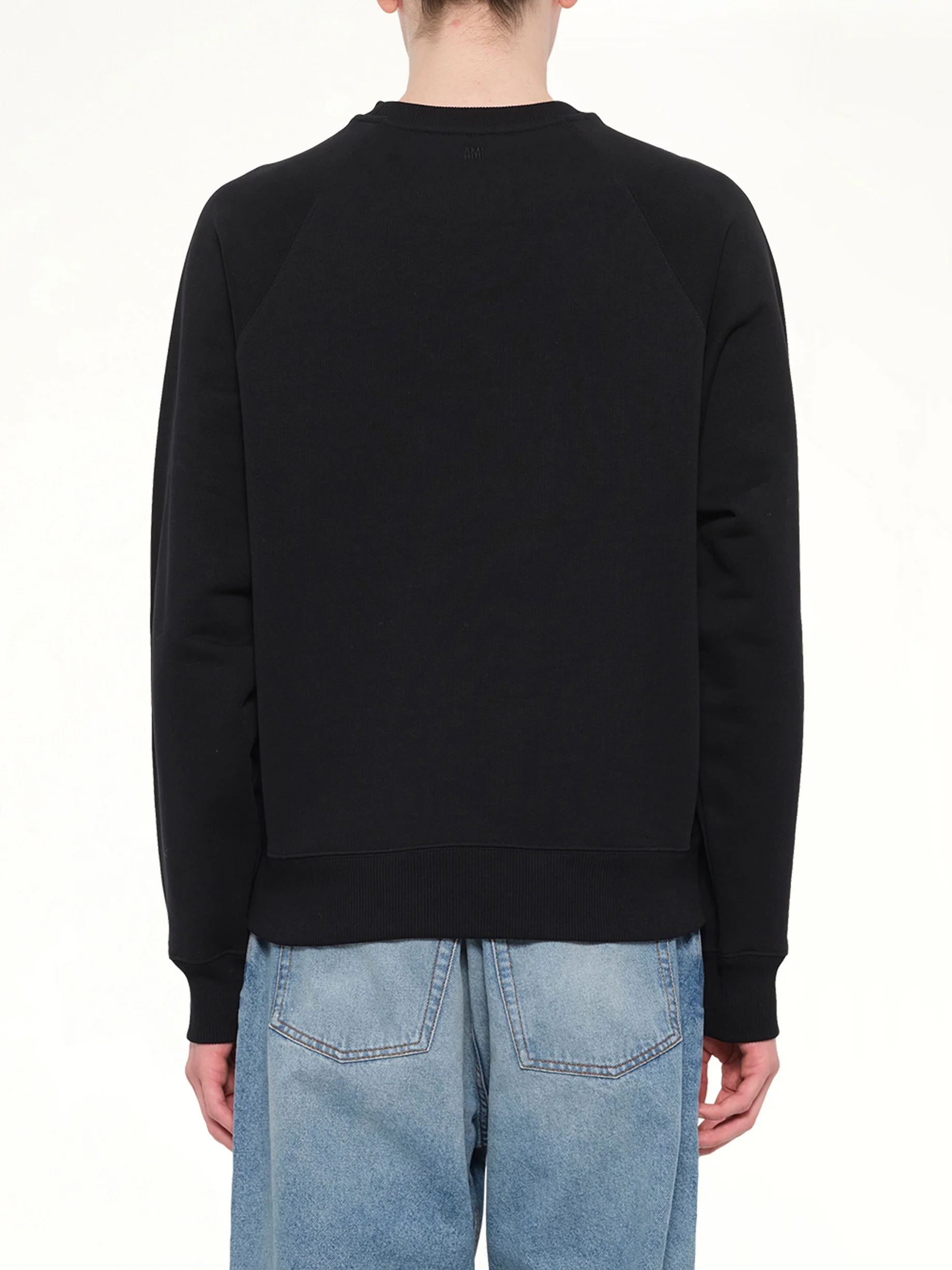 Small Embossed ADC Sweatshirt in Black - Image 5
