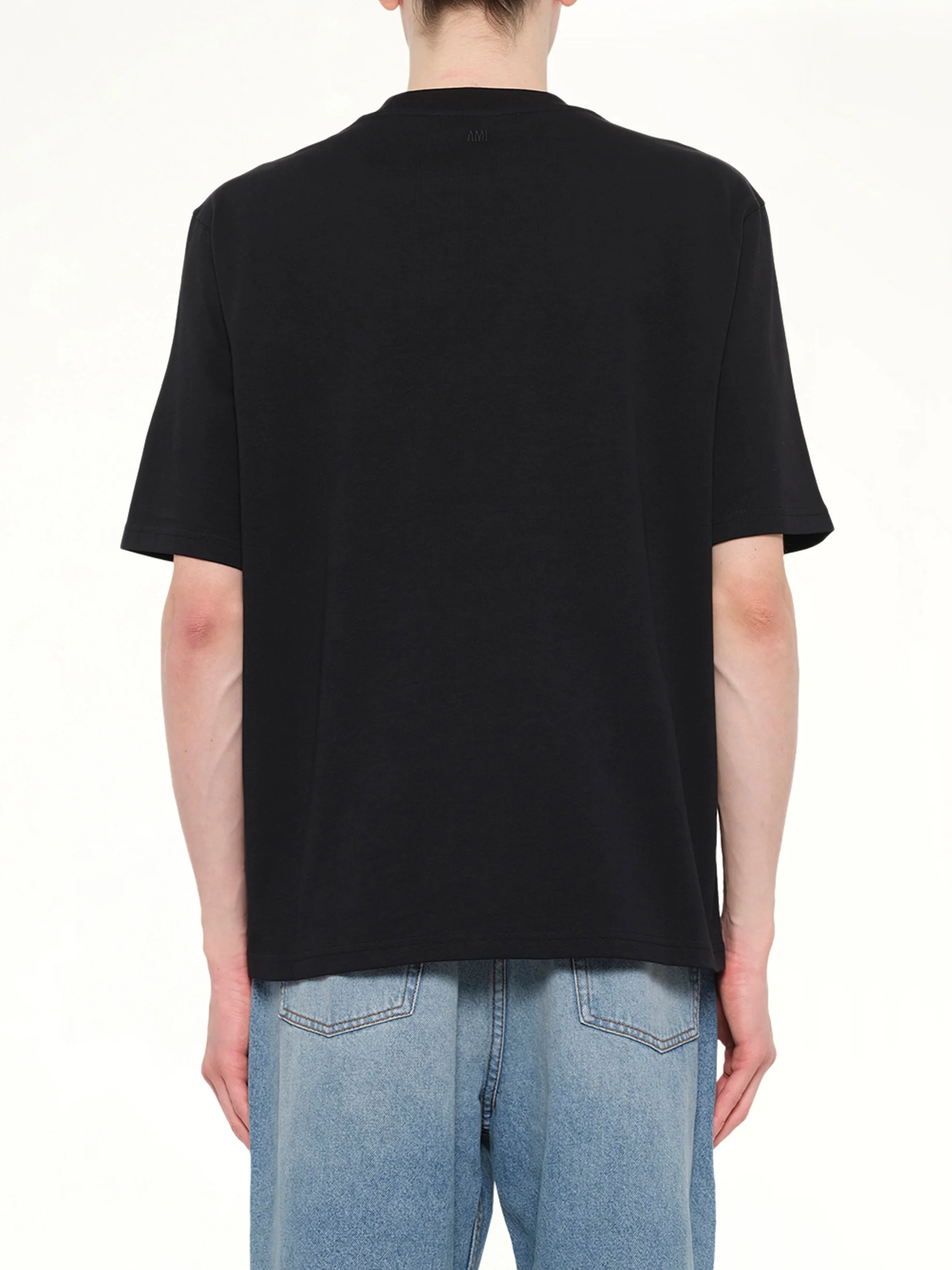 Small Embossed ADC T-Shirt in Black - Image 5