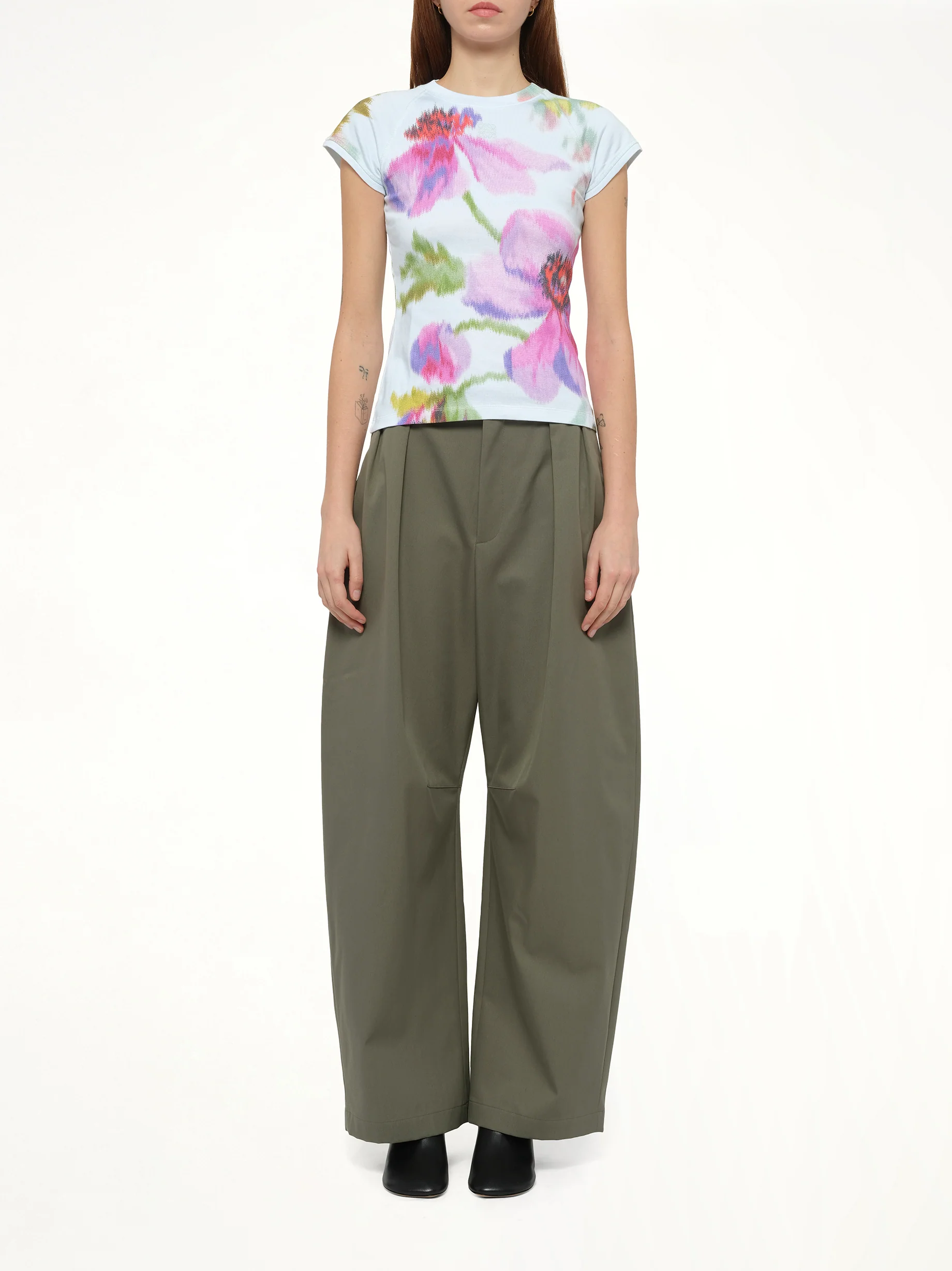Small Fit T-Shirt in Light Blue/Multicolour - Image 7